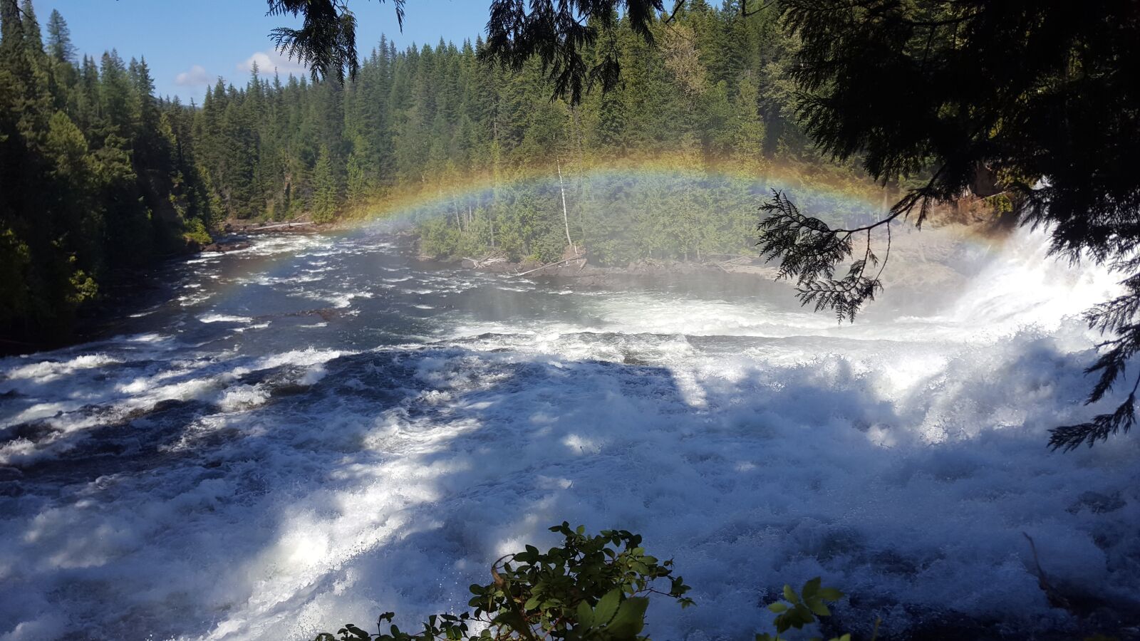 Samsung Galaxy S6 sample photo. Canada, river, rainbow photography