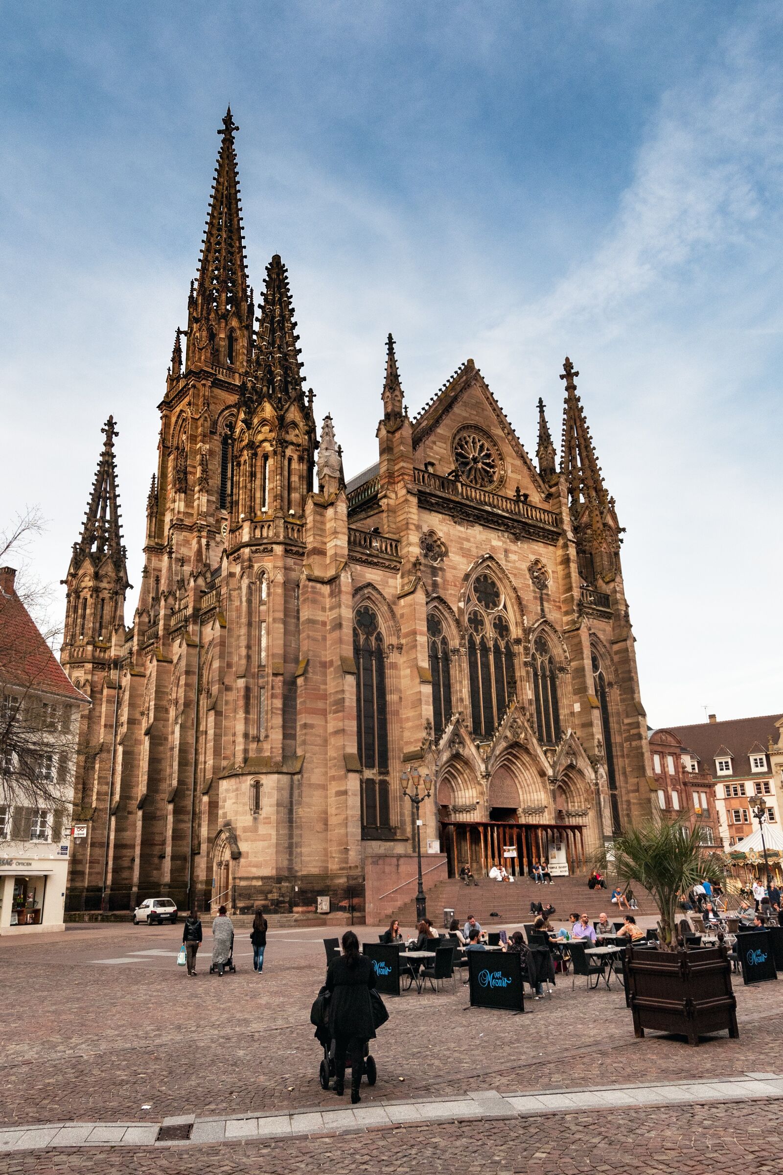 Nikon D300S sample photo. Cathedral, mühlhausen, alsace photography