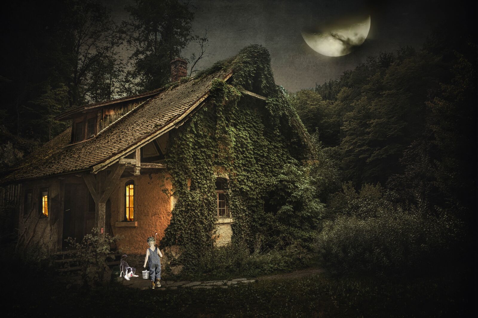 Fujifilm X-T30 sample photo. Fantasy, house, forest photography