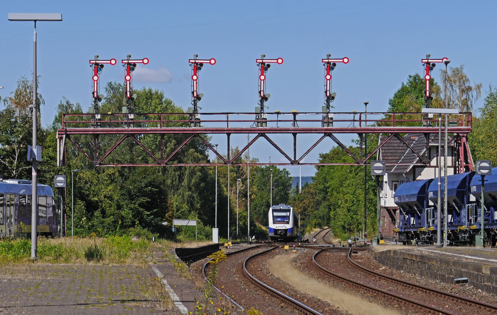 Panasonic Lumix DMC-GH3 sample photo. Railway station, bad harzburg photography