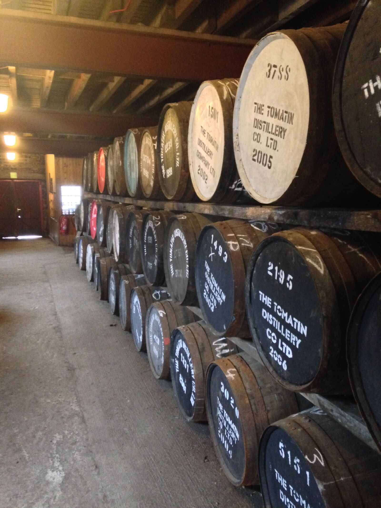 iPhone 5c back camera 4.12mm f/2.4 sample photo. Scotland, whisky, barrel photography