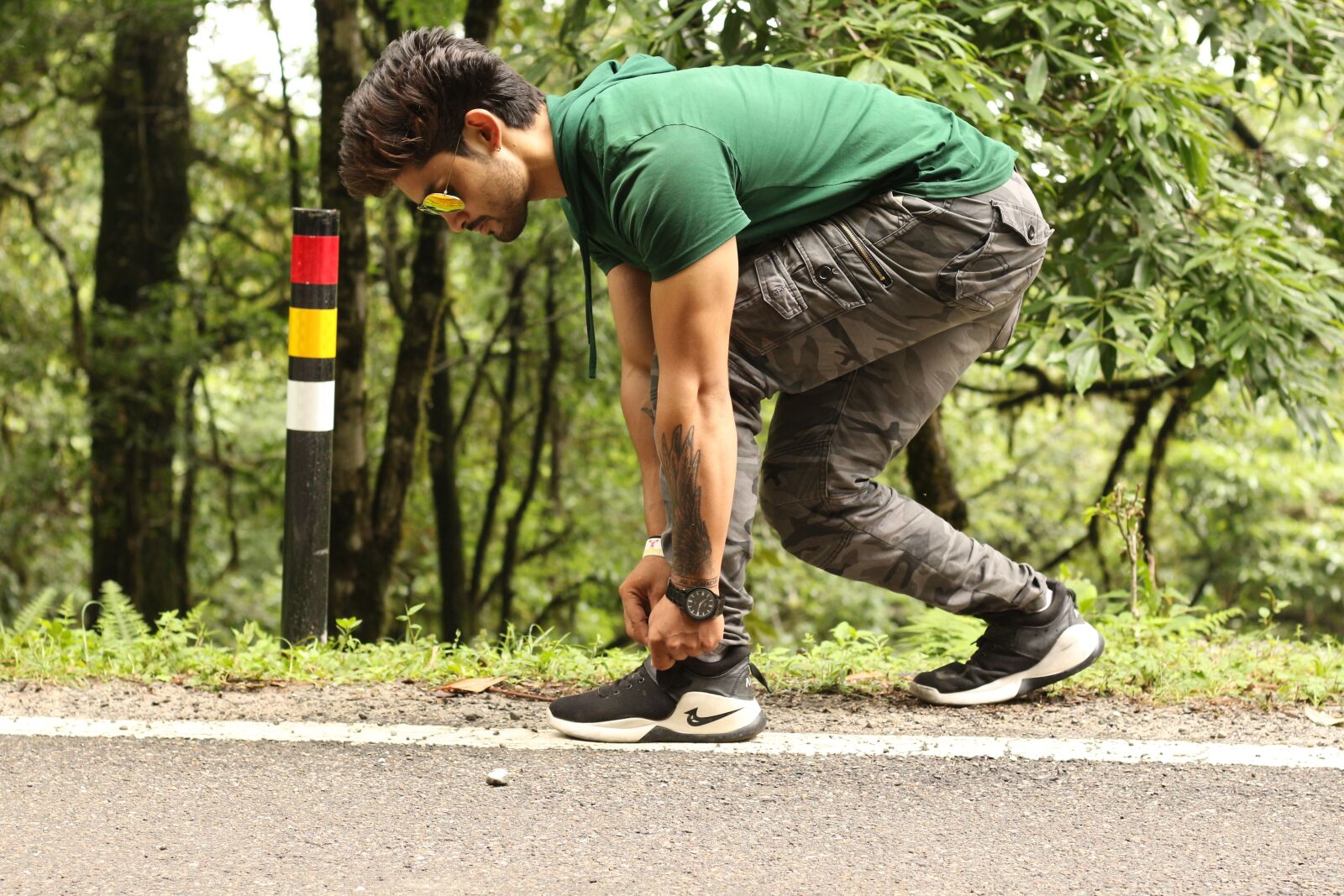 Canon EOS 700D (EOS Rebel T5i / EOS Kiss X7i) + Canon EF 50mm F1.8 STM sample photo. Tatoo, nature, boy photography