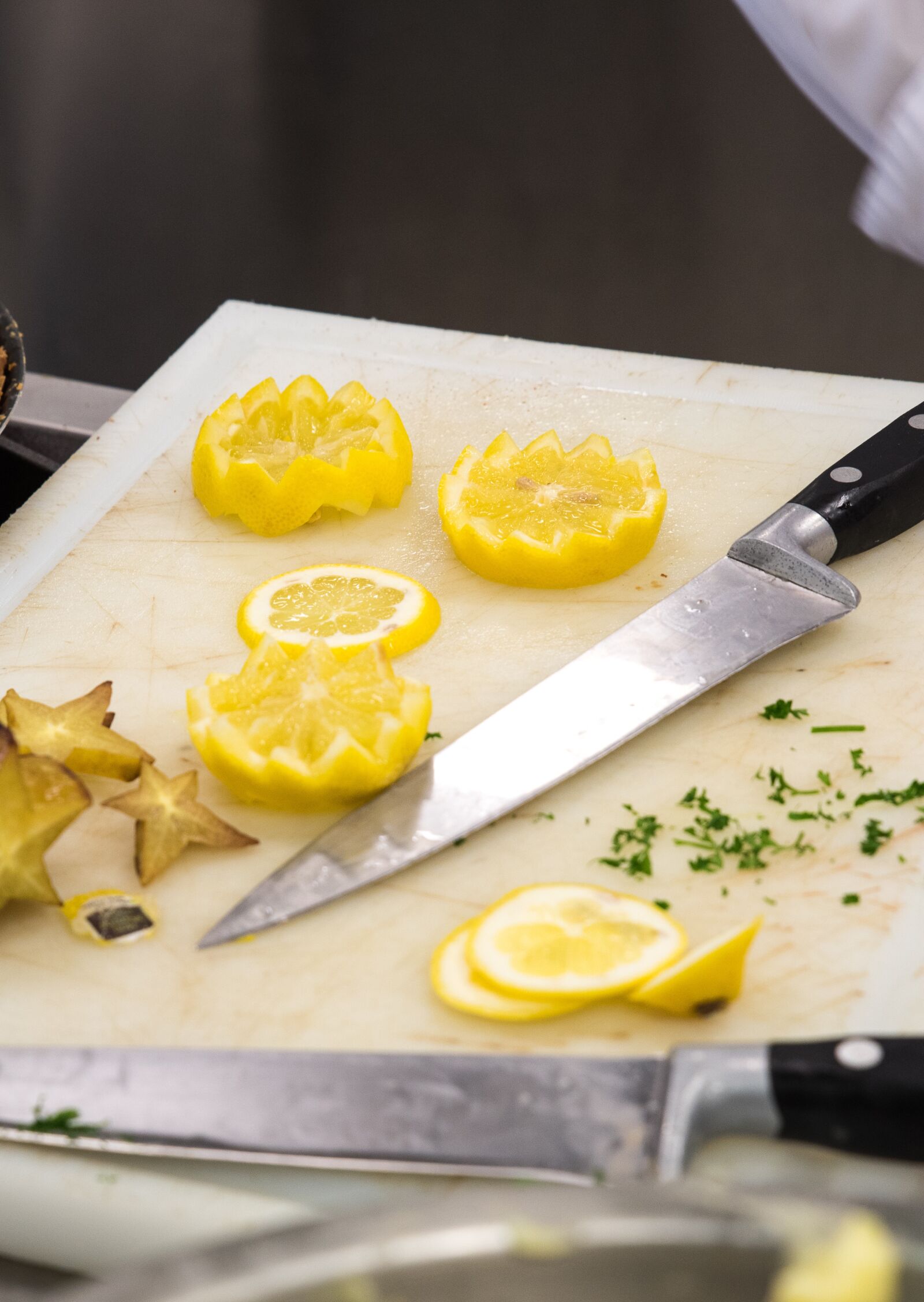 Tamron SP 24-70mm F2.8 Di VC USD sample photo. Lemon, knife, kitchen photography