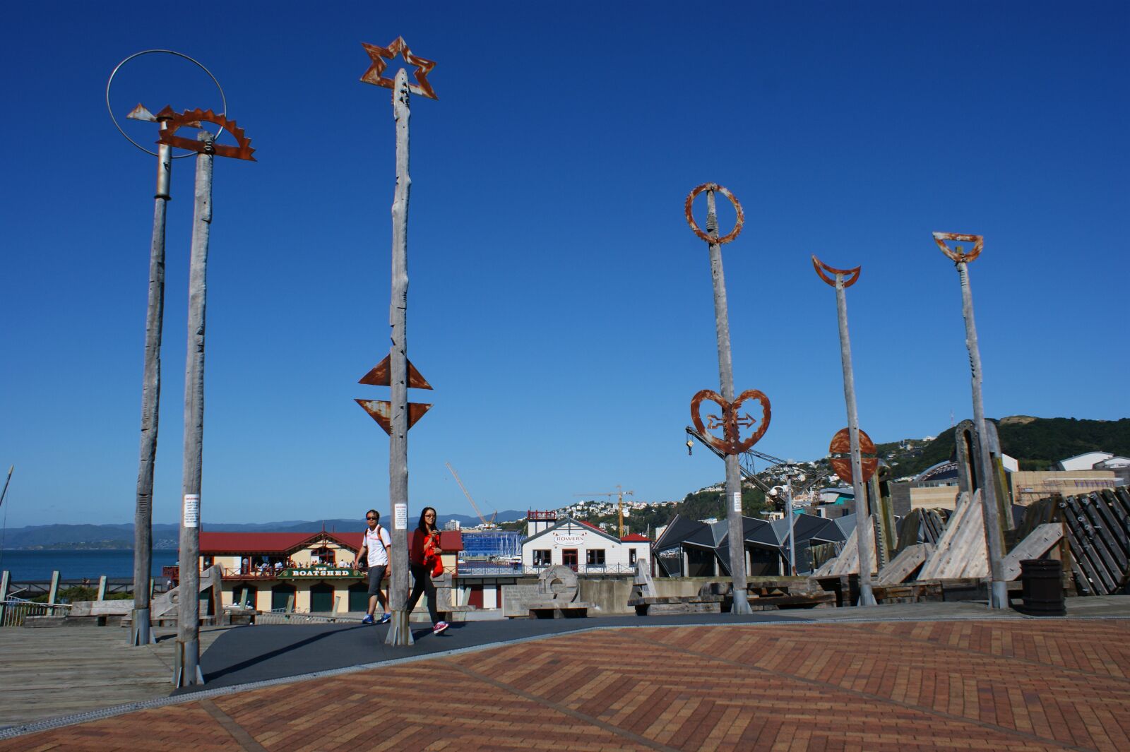 Sony Alpha DSLR-A350 sample photo. New zealand, wellington, waterfront photography