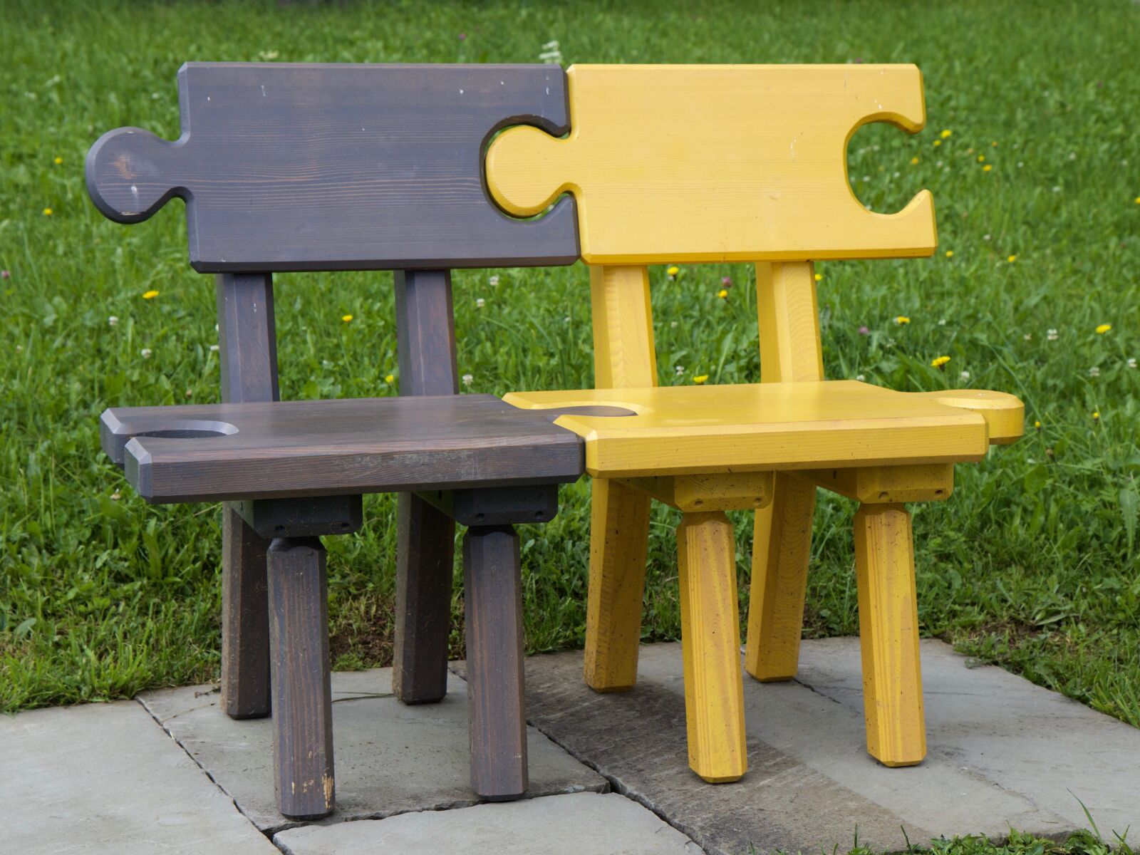 Canon EOS 70D sample photo. Bench, puzzle, connected photography