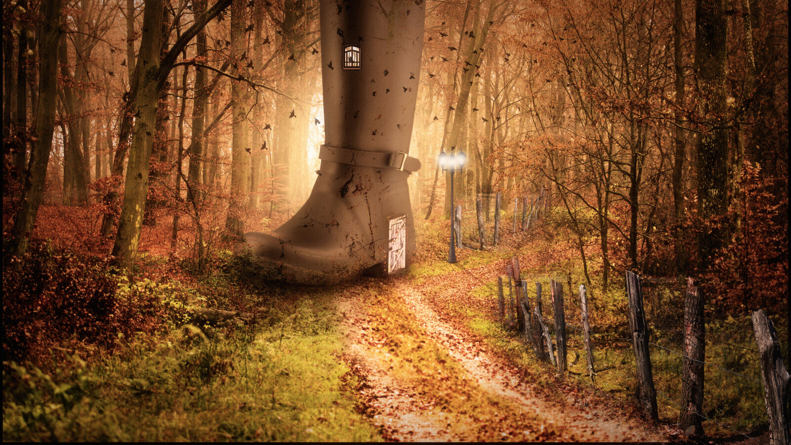 Sony Alpha DSLR-A200 sample photo. Artwork, autumn, colours, boot photography