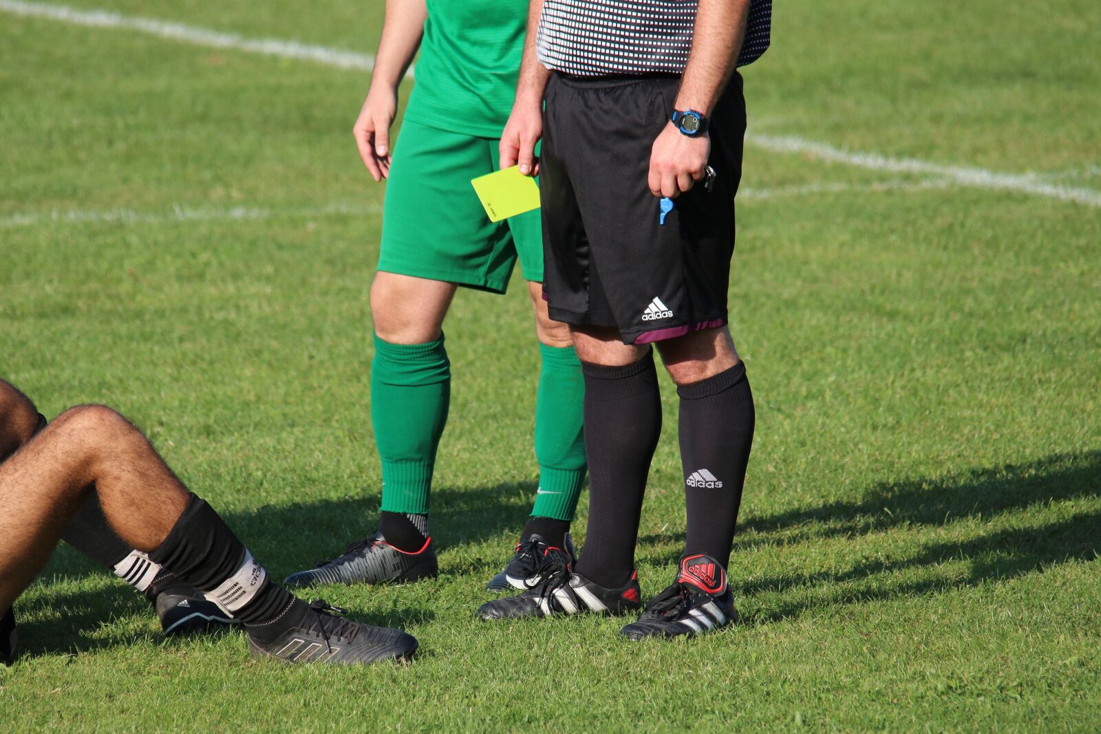 Canon EOS 80D sample photo. Yellow, foul, referee photography