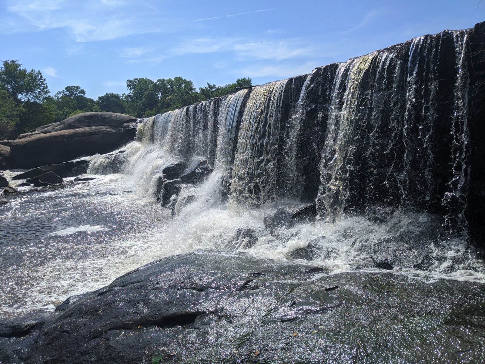 Google Pixel 3 XL sample photo. Waterfall, water, dam photography