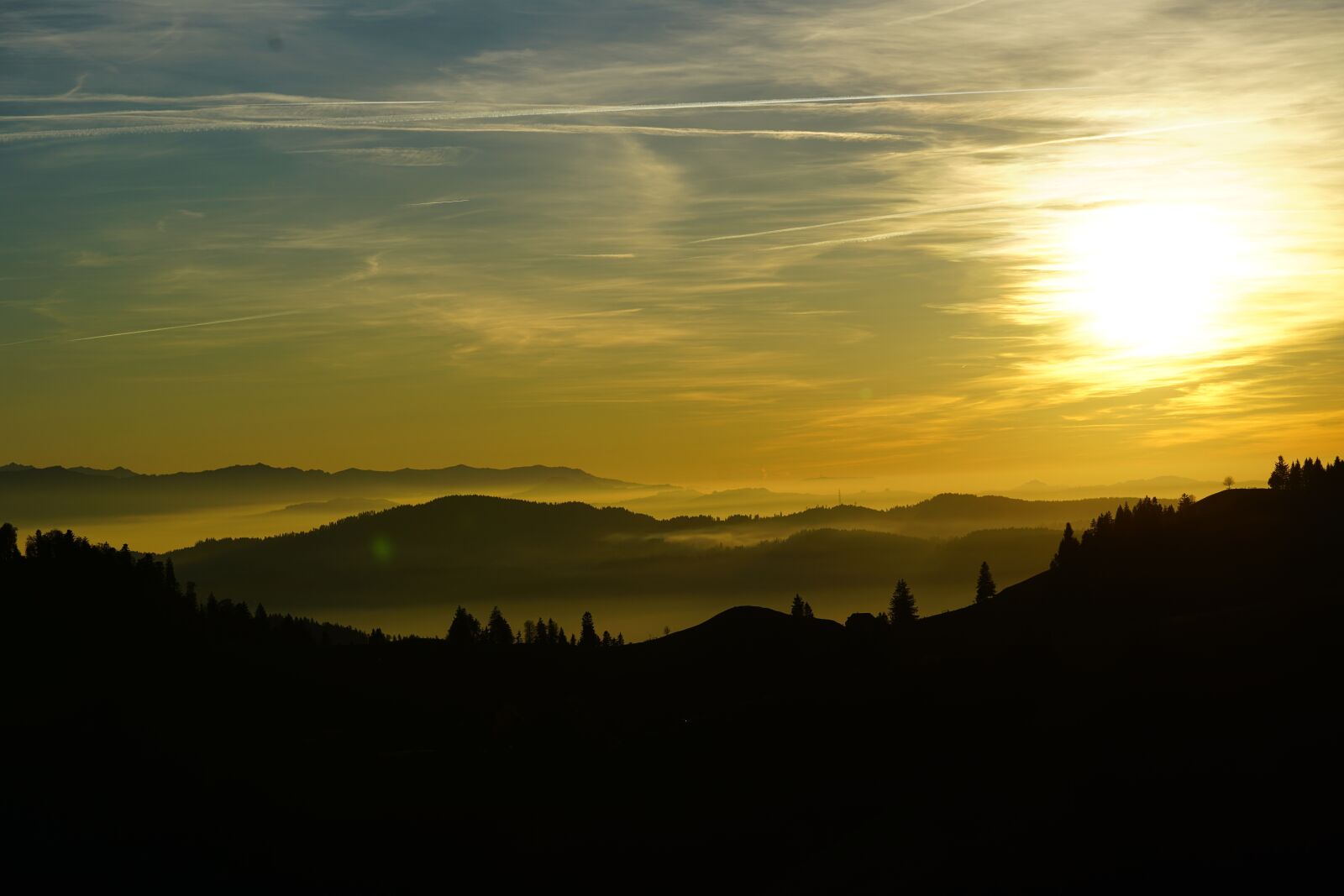 Sony a7R II + Sony FE 90mm F2.8 Macro G OSS sample photo. Fog, nebellandschaft, sunset photography
