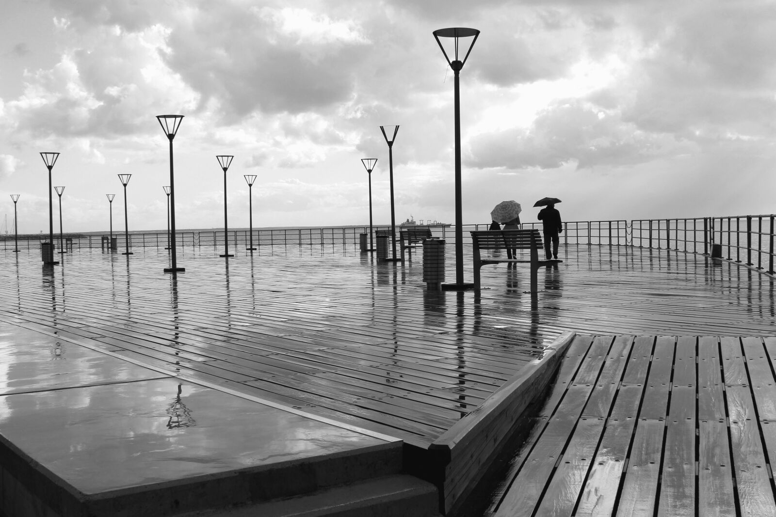 Canon EOS 1200D (EOS Rebel T5 / EOS Kiss X70 / EOS Hi) sample photo. Plank, rain, fence, cloudy photography
