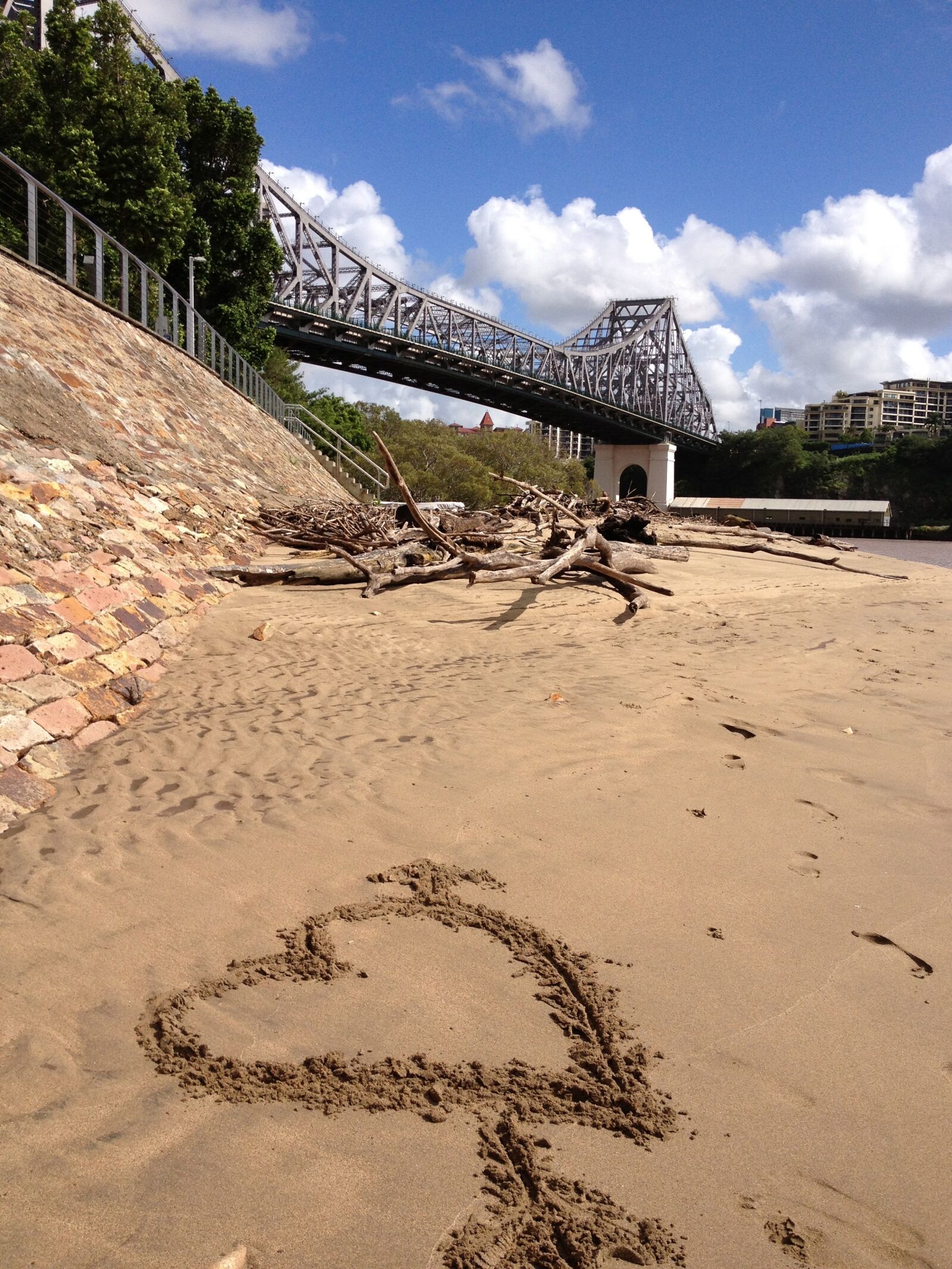 Apple iPhone 4S sample photo. Sandy shore, bridge, beach photography