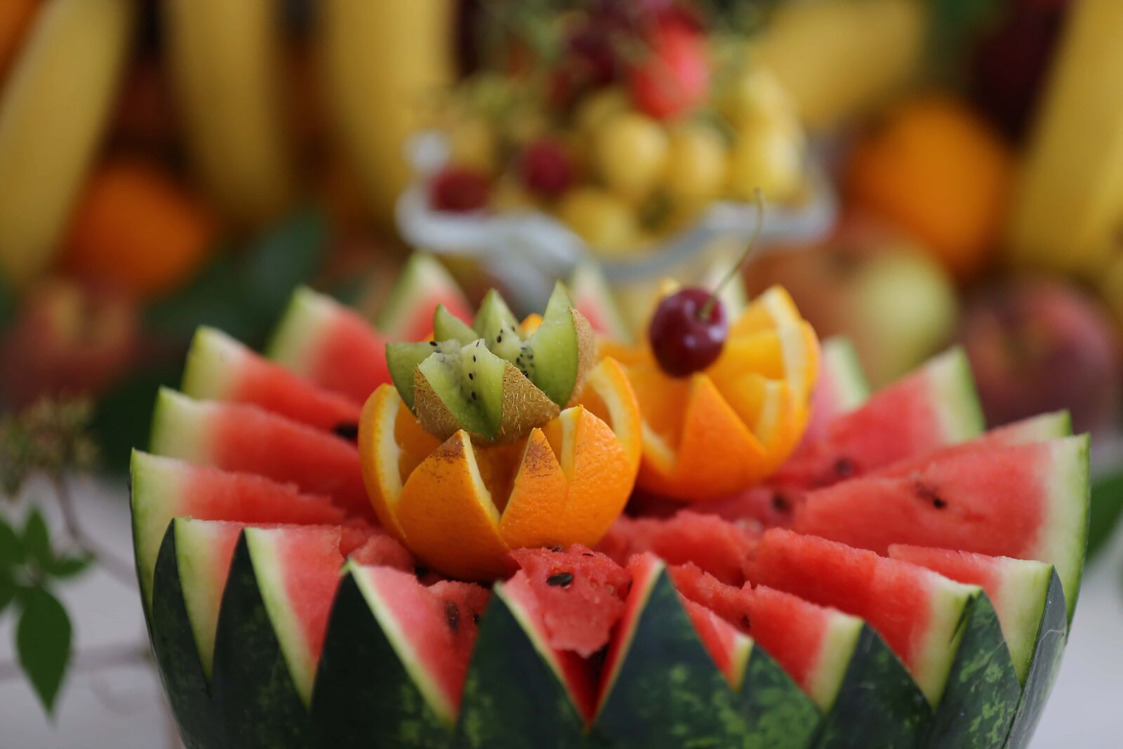 Canon EOS 6D sample photo. Oranges, kiwi, watermelon, fruit photography