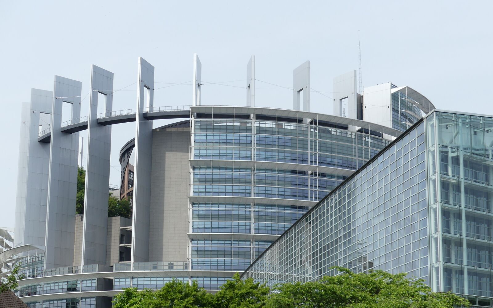 Panasonic Lumix DMC-FZ300 sample photo. European parliament, building, strasbourg photography