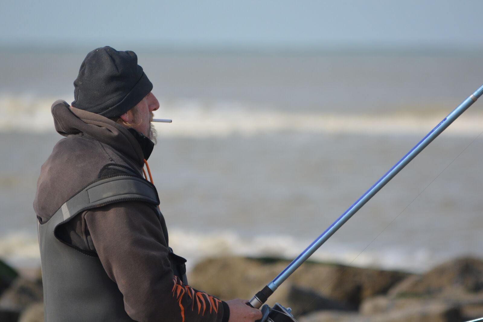 Nikon D5200 sample photo. Visser, sea, line photography