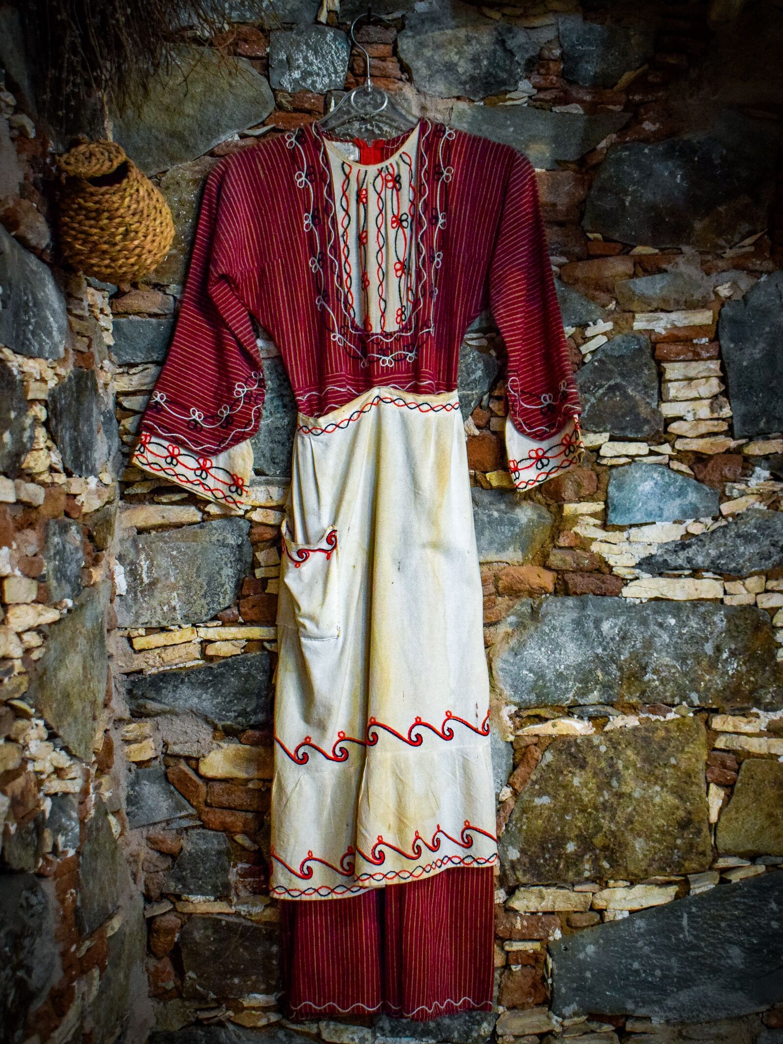 Nikon D3300 sample photo. Traditional costume, wall, village photography