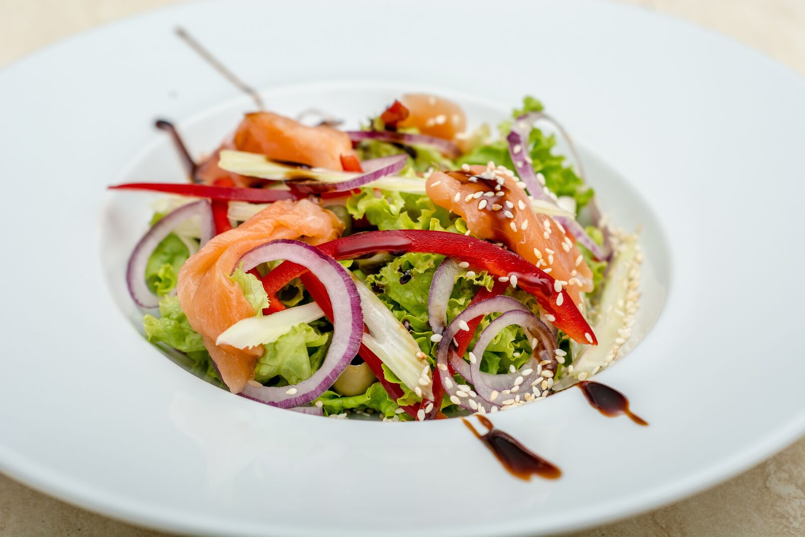 Nikon D7100 sample photo. Tasty, shrimp, salad photography