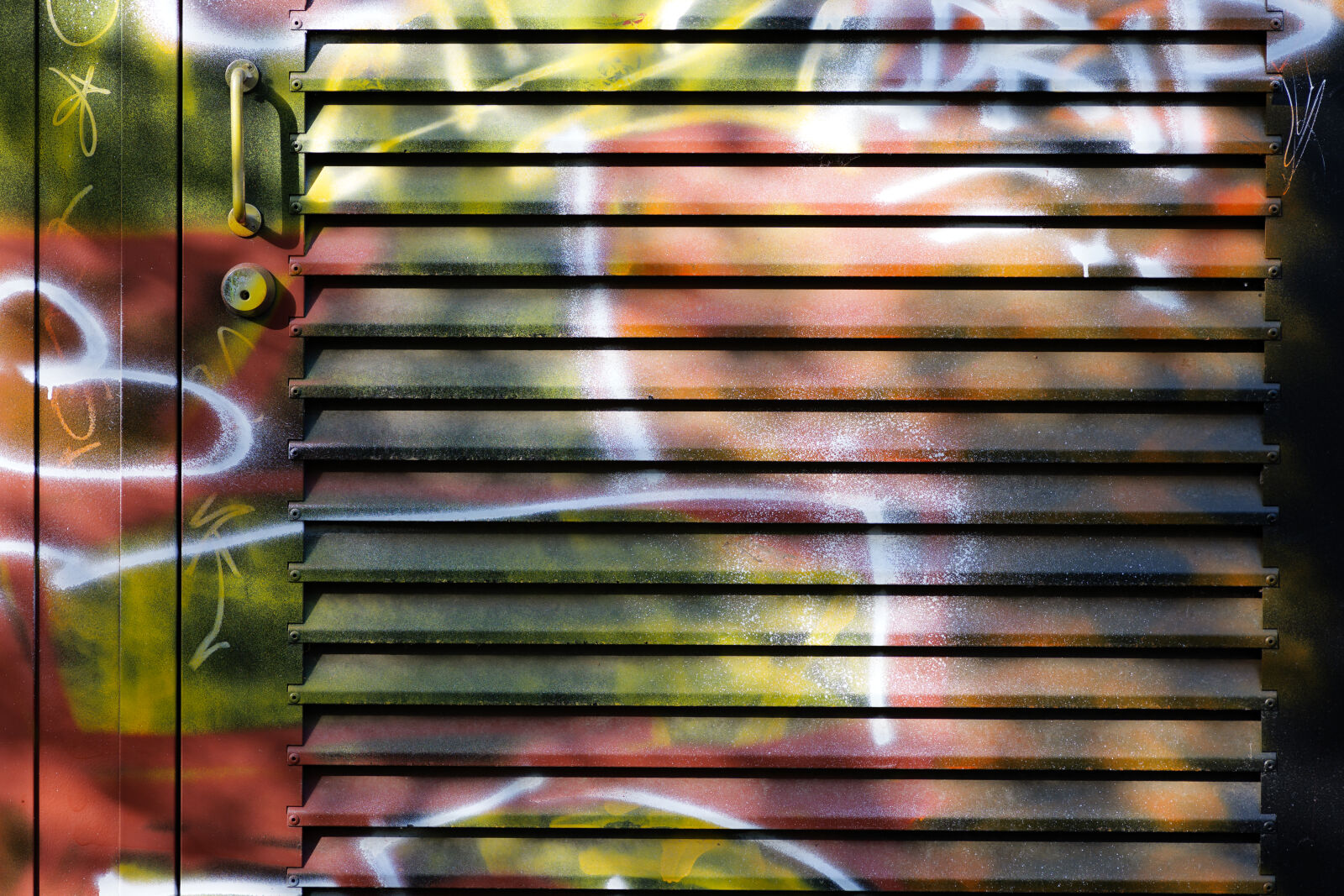 Panasonic Lumix DC-S5 II sample photo. Metal surface graffiti photography