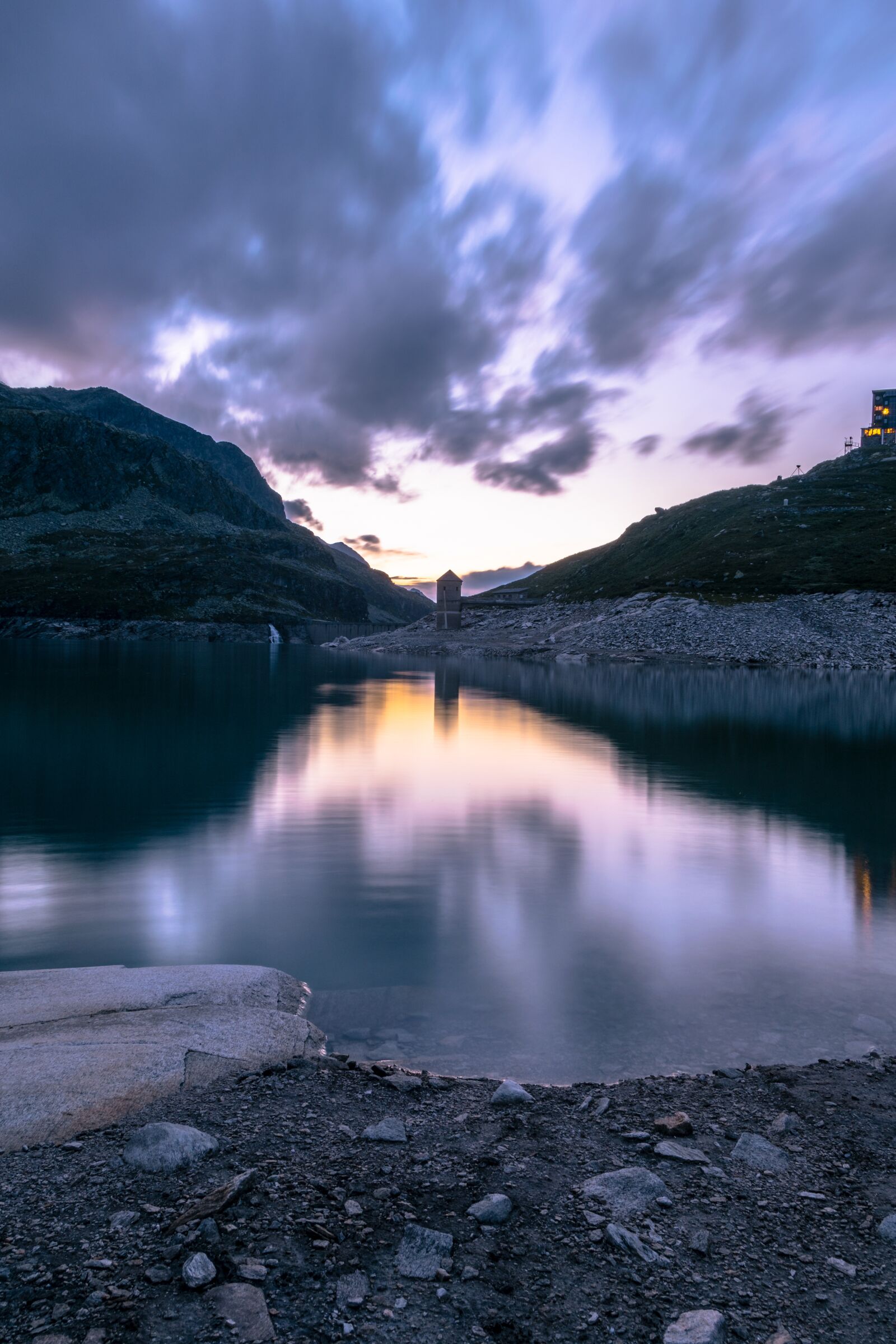 Nikon D5300 sample photo. Sunset, blue hour, lake photography