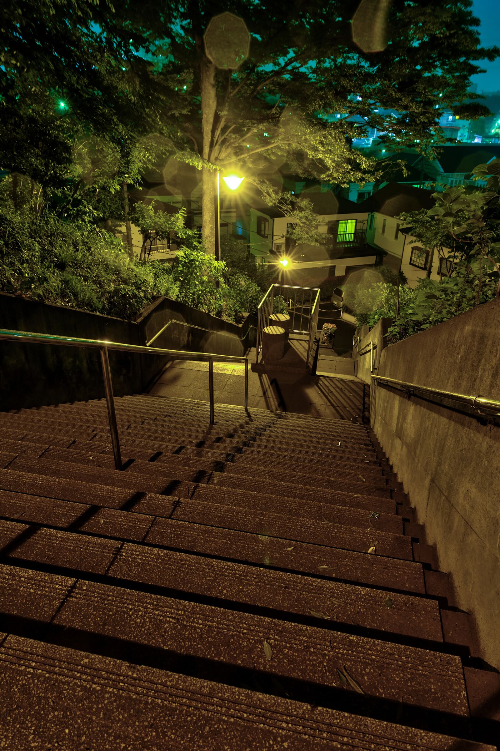 Canon EOS-1Ds Mark II sample photo. Japan, city, stairs photography