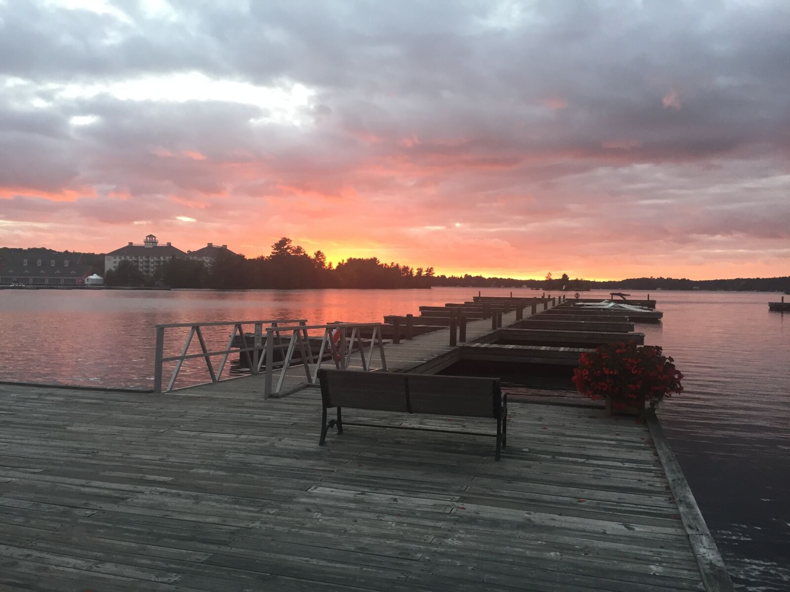 Apple iPhone 6 sample photo. Sunset, deck, pier photography
