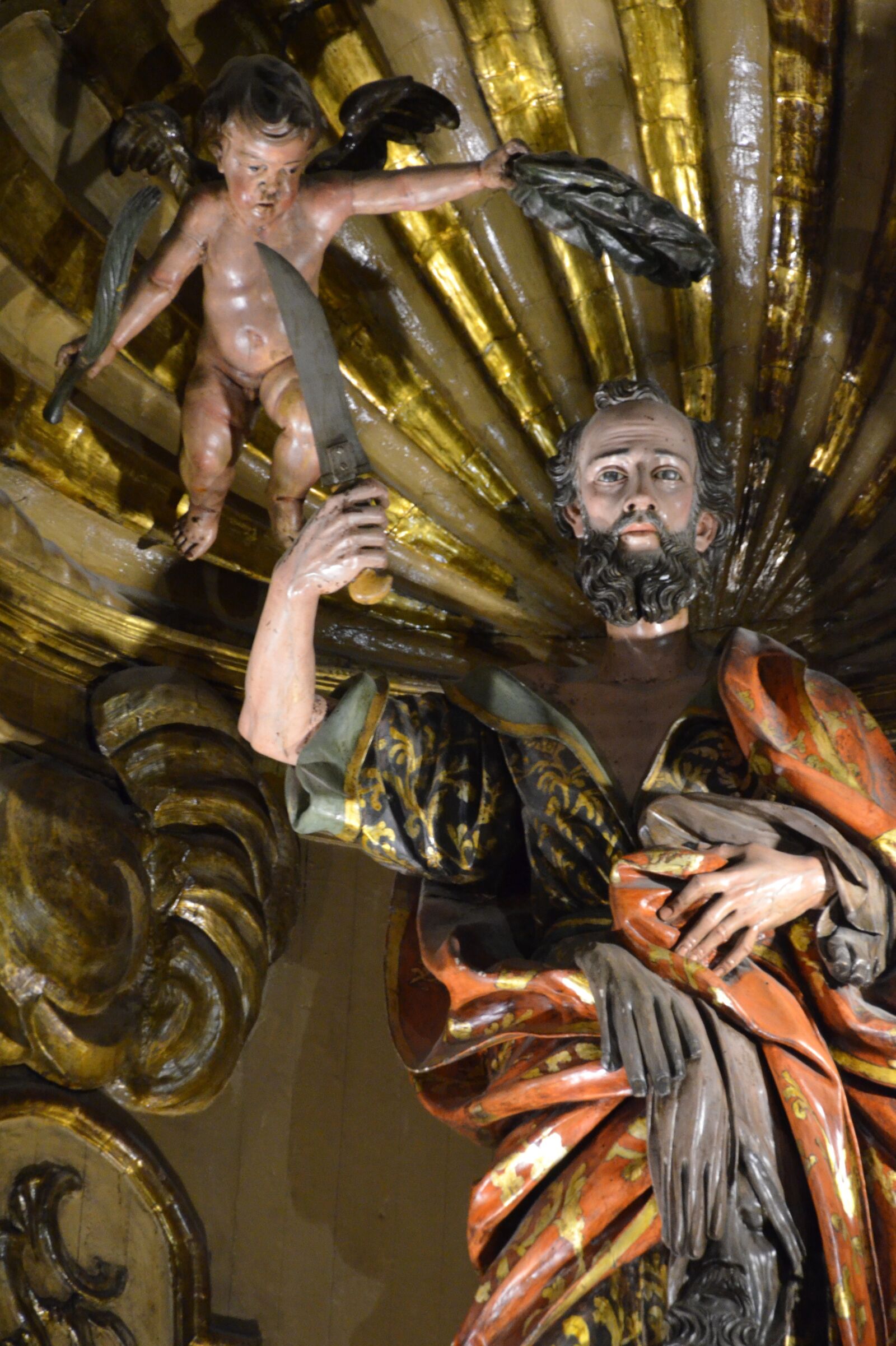 Nikon D5100 sample photo. Statue, angel, knife photography