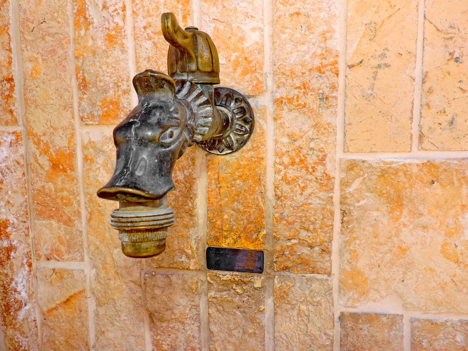 Nikon Coolpix P520 sample photo. Brass, byzantine, faucet, handmade photography