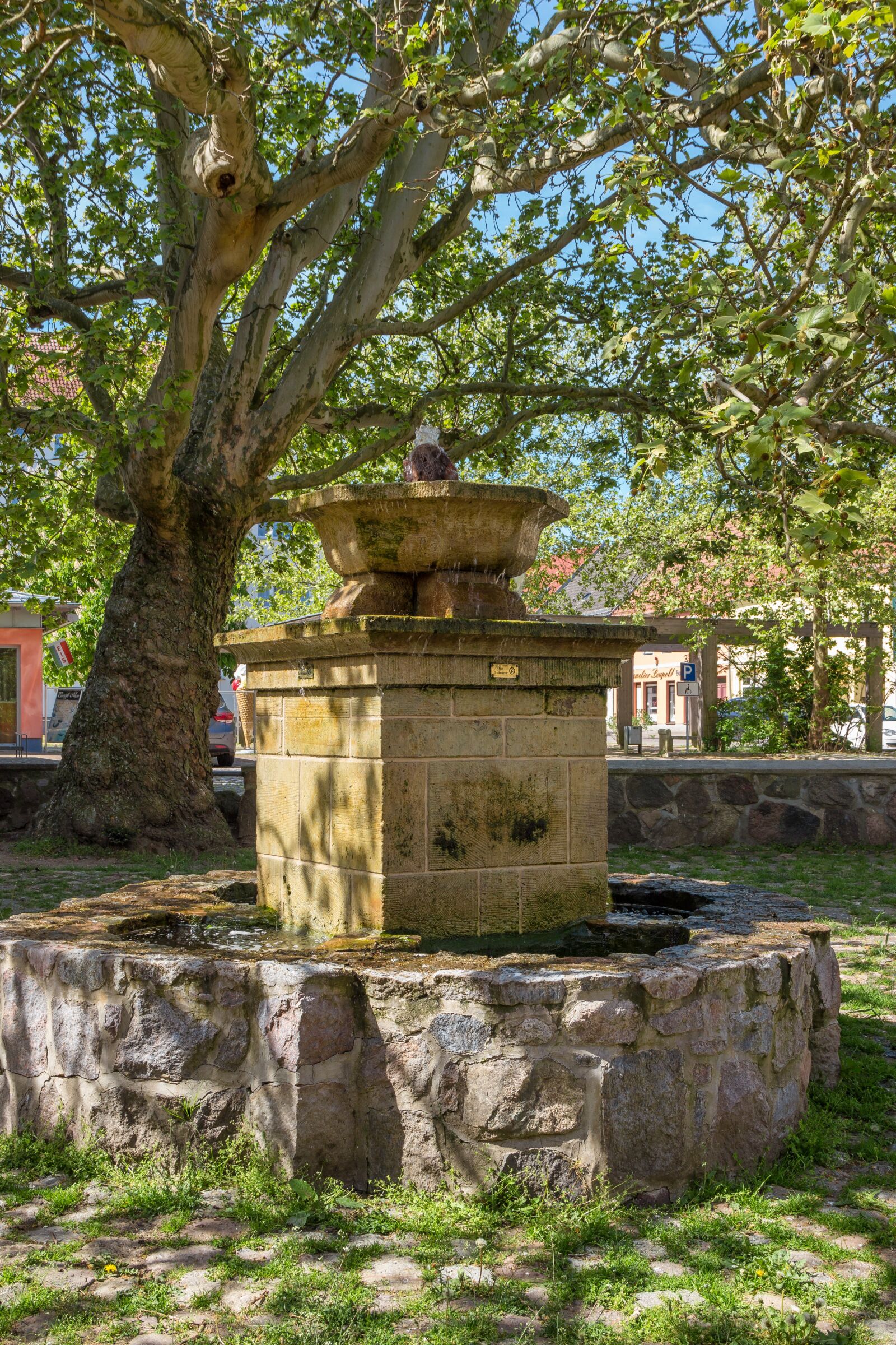 Canon EF-S 18-135mm F3.5-5.6 IS sample photo. Fountain, templin, uckermark photography