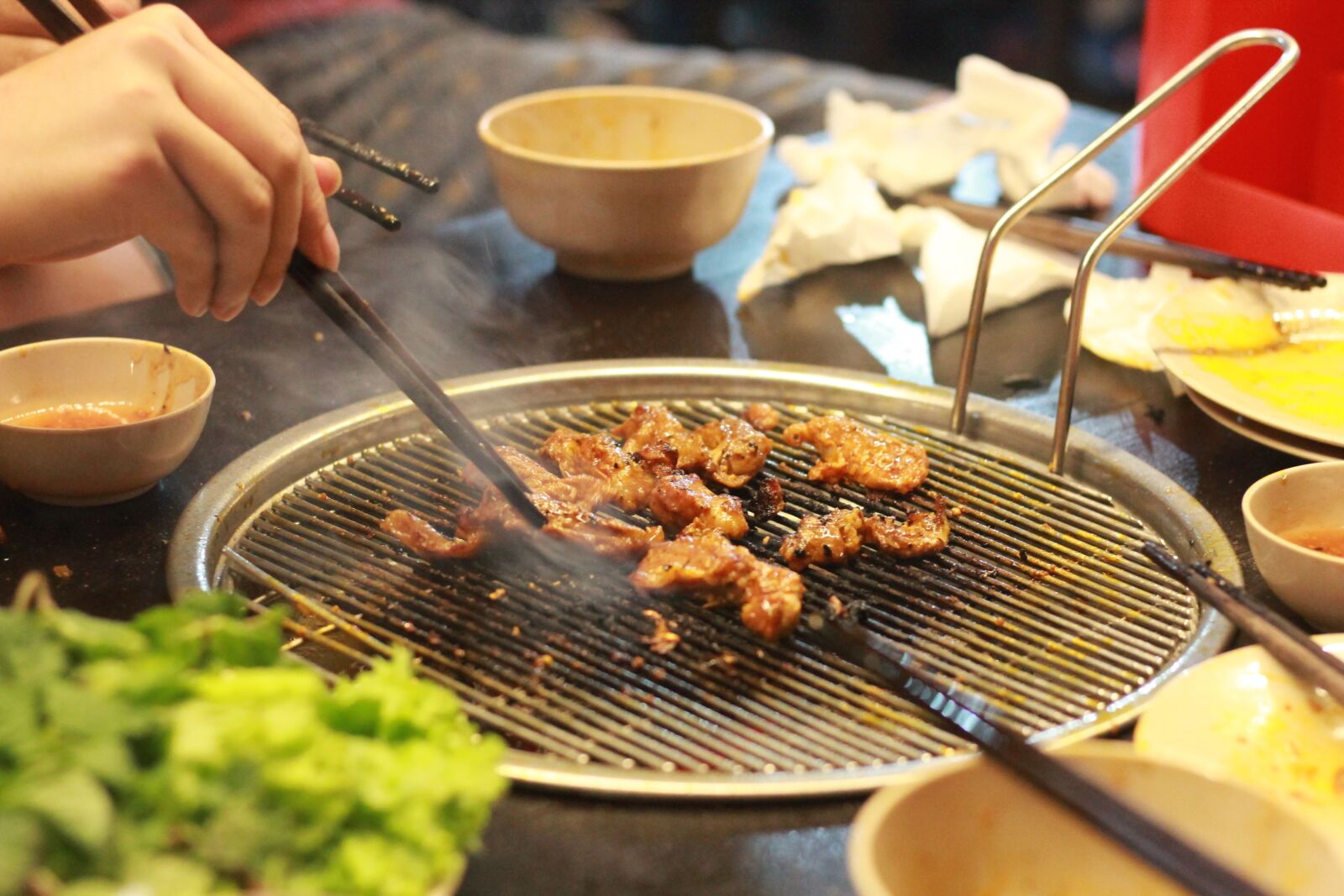 Canon EOS 60D + Canon EF 50mm F1.8 STM sample photo. Food, grilled, meat photography