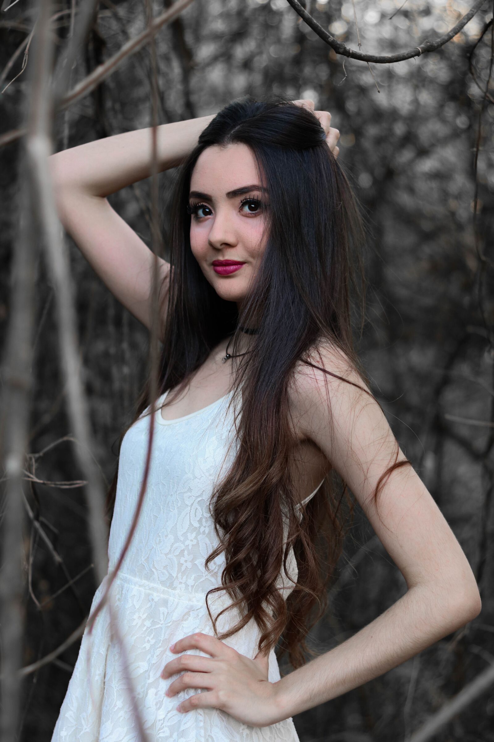 Canon EOS 750D (EOS Rebel T6i / EOS Kiss X8i) sample photo. Nature, woman, beauty photography