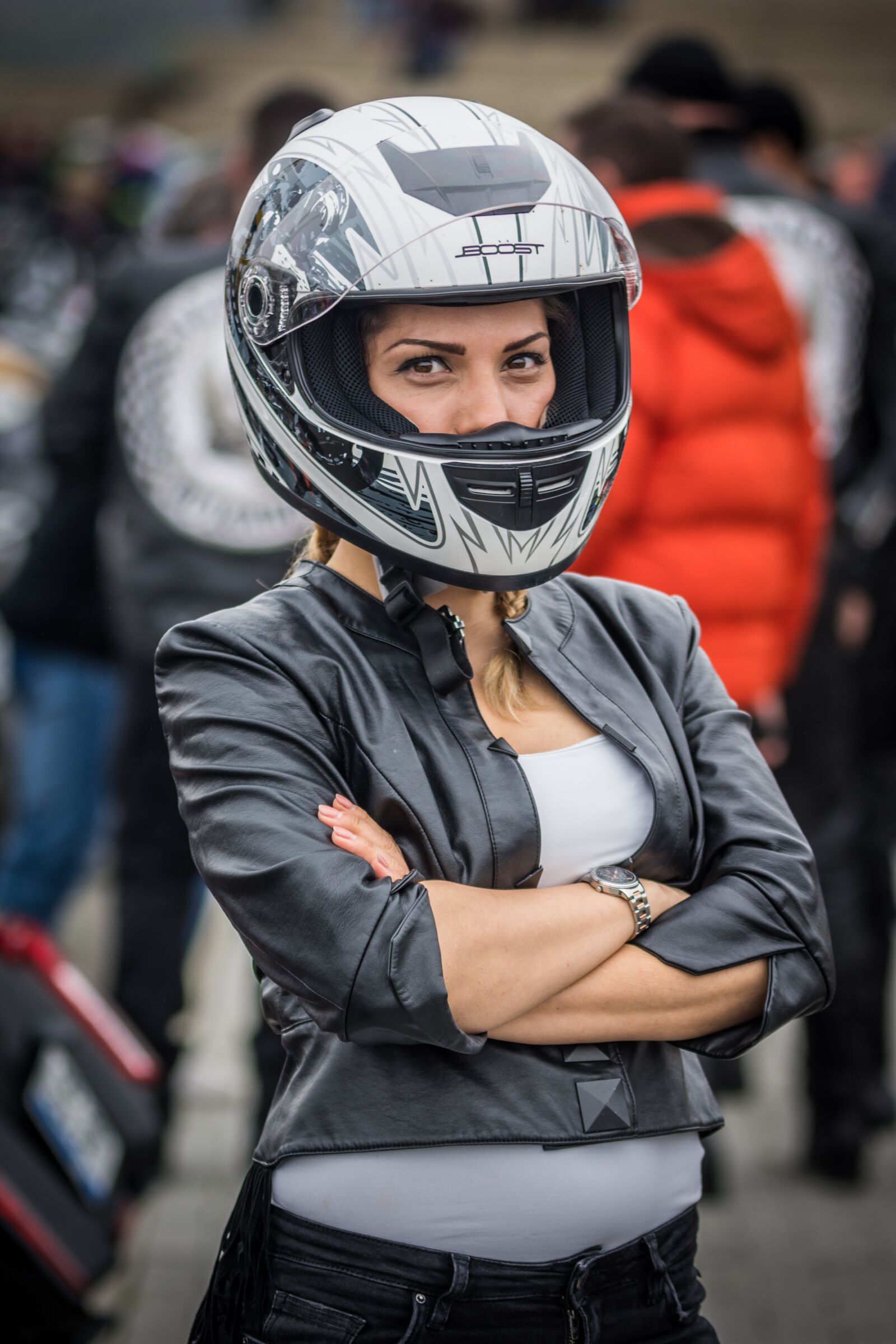 Nikon D7200 sample photo. Competition, helmet, bike photography