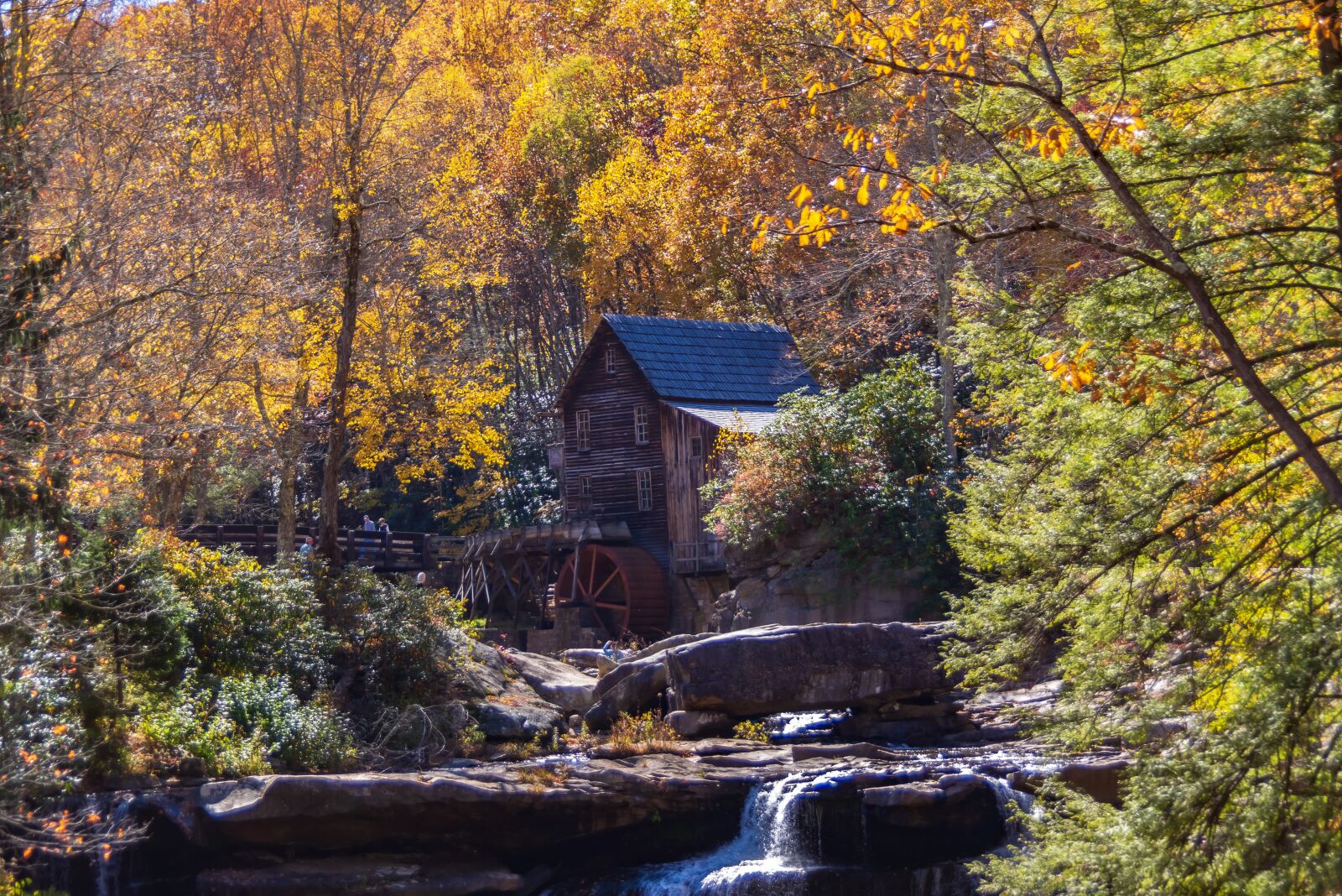 Nikon D800 sample photo. Babcock wv, gristmill, stream photography