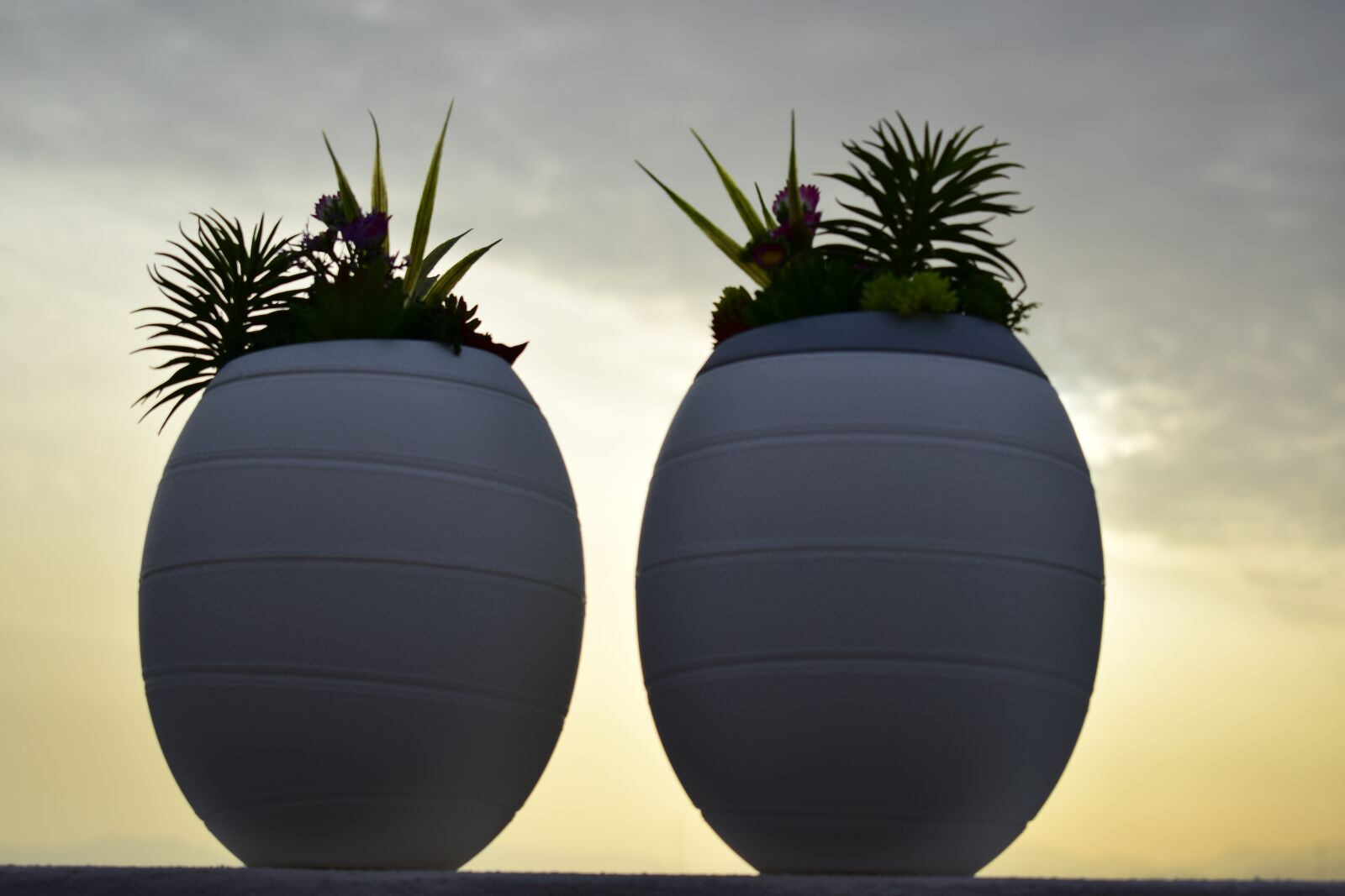 Nikon D3300 sample photo. Sunset, funeral urns, funeral photography