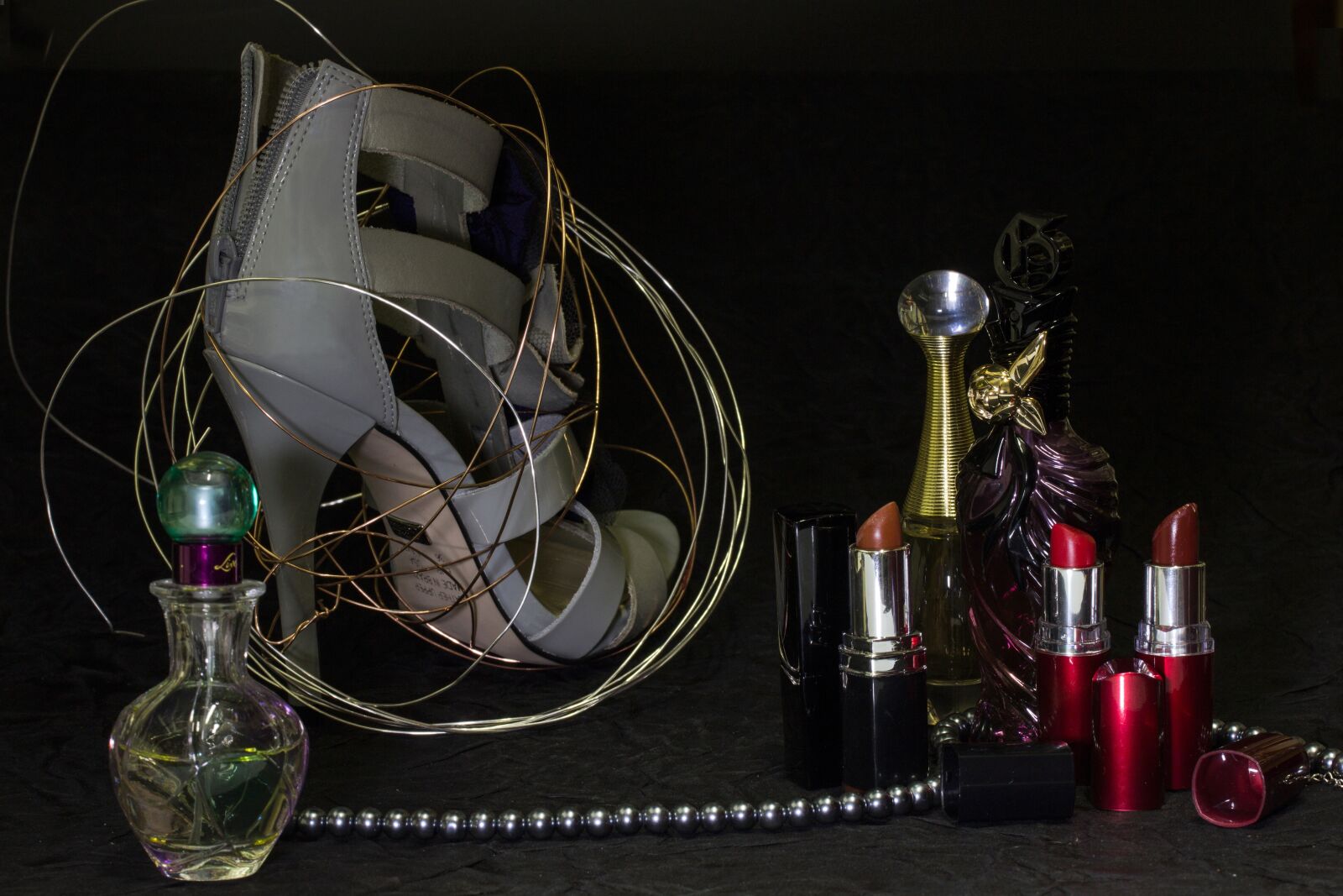 Canon EF-S 60mm F2.8 Macro USM sample photo. Still life, lipsticks, perfumes photography