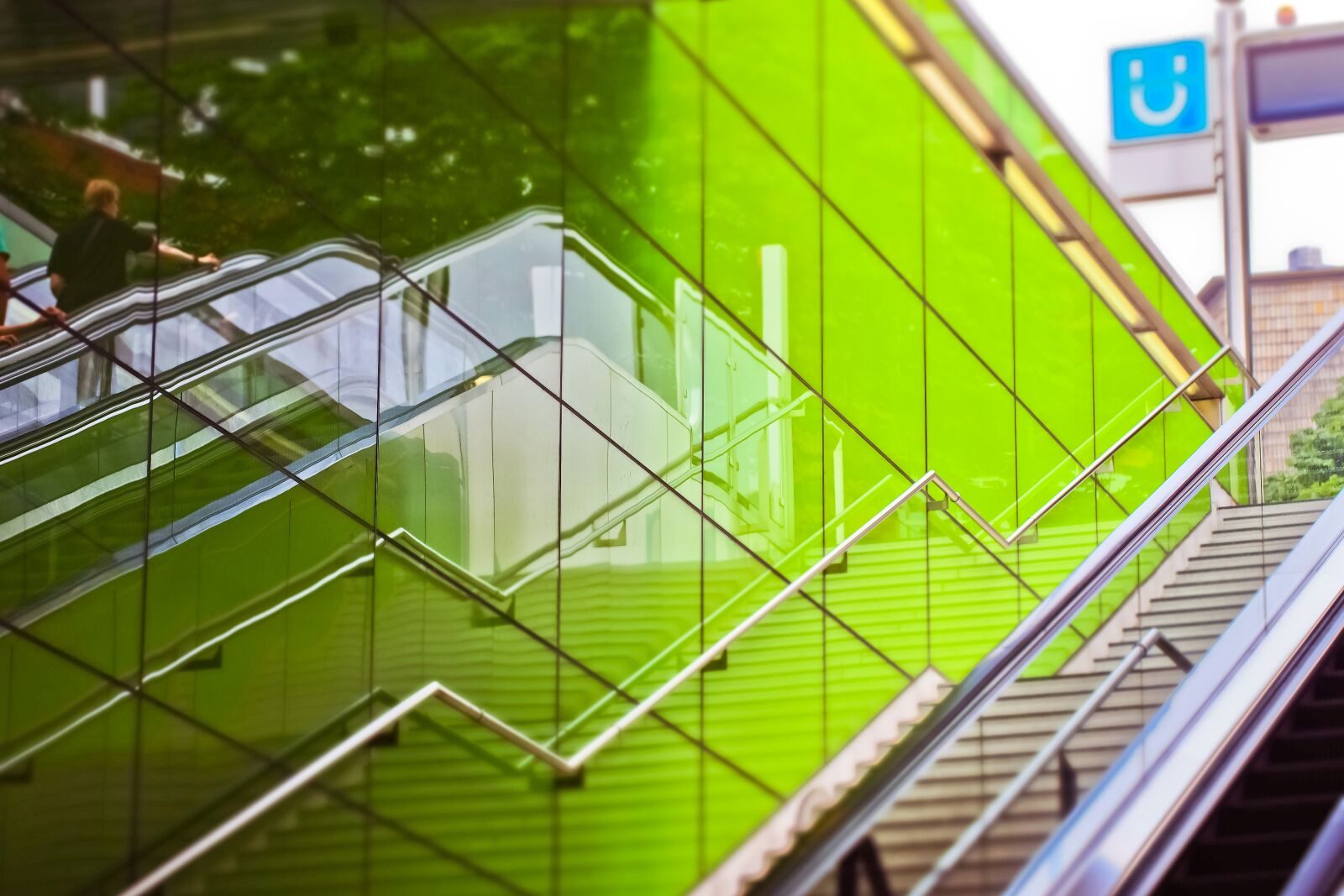 Olympus OM-D E-M10 sample photo. Emergence, metro, escalator photography