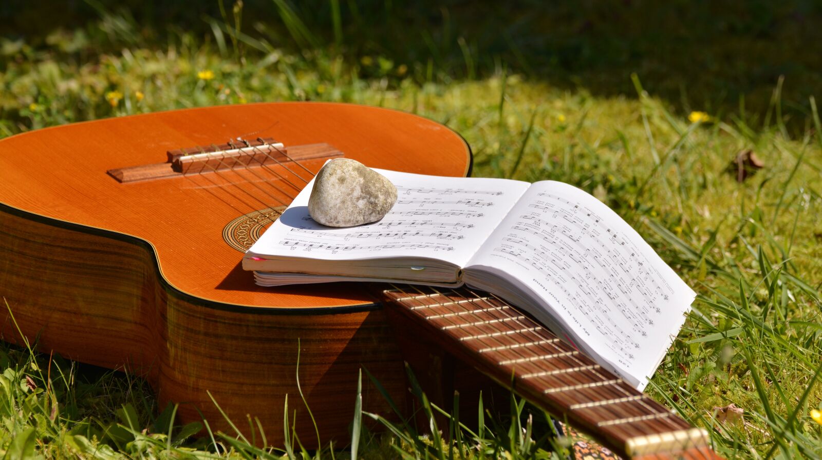 Nikon D5200 sample photo. Guitar, leisure, song book photography