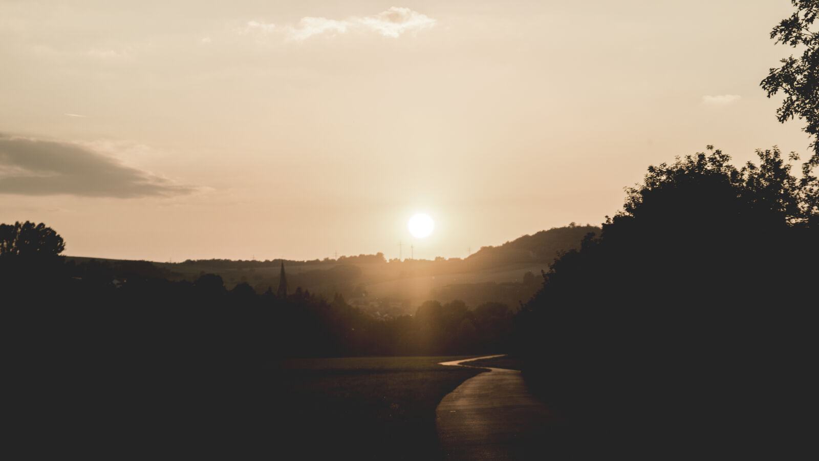 24-70mm F2.8-2.8 SSM sample photo. Backlit, clouds, forest, nature photography