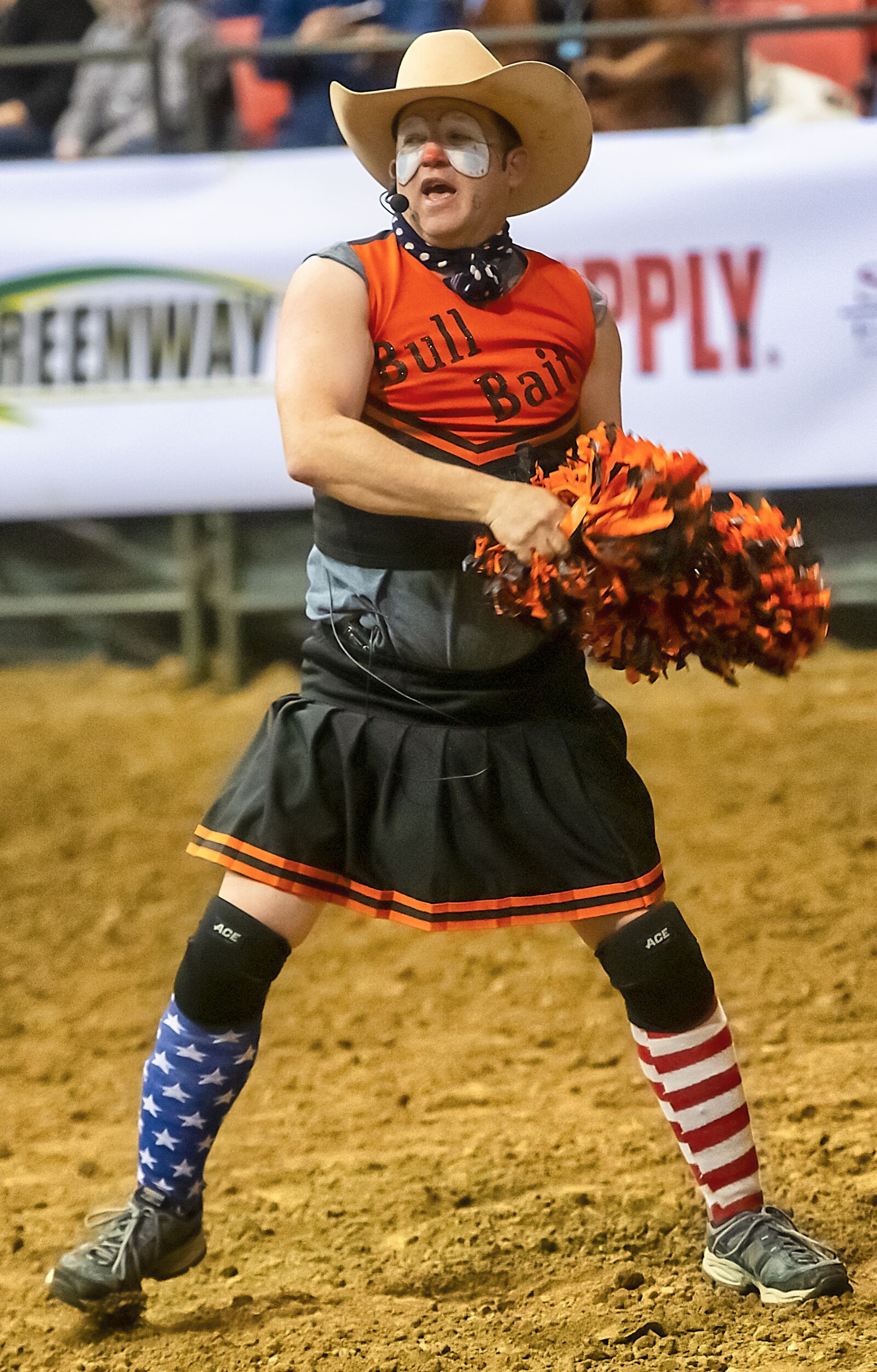 Nikon D850 sample photo. Clown, rodeo, cowboy photography