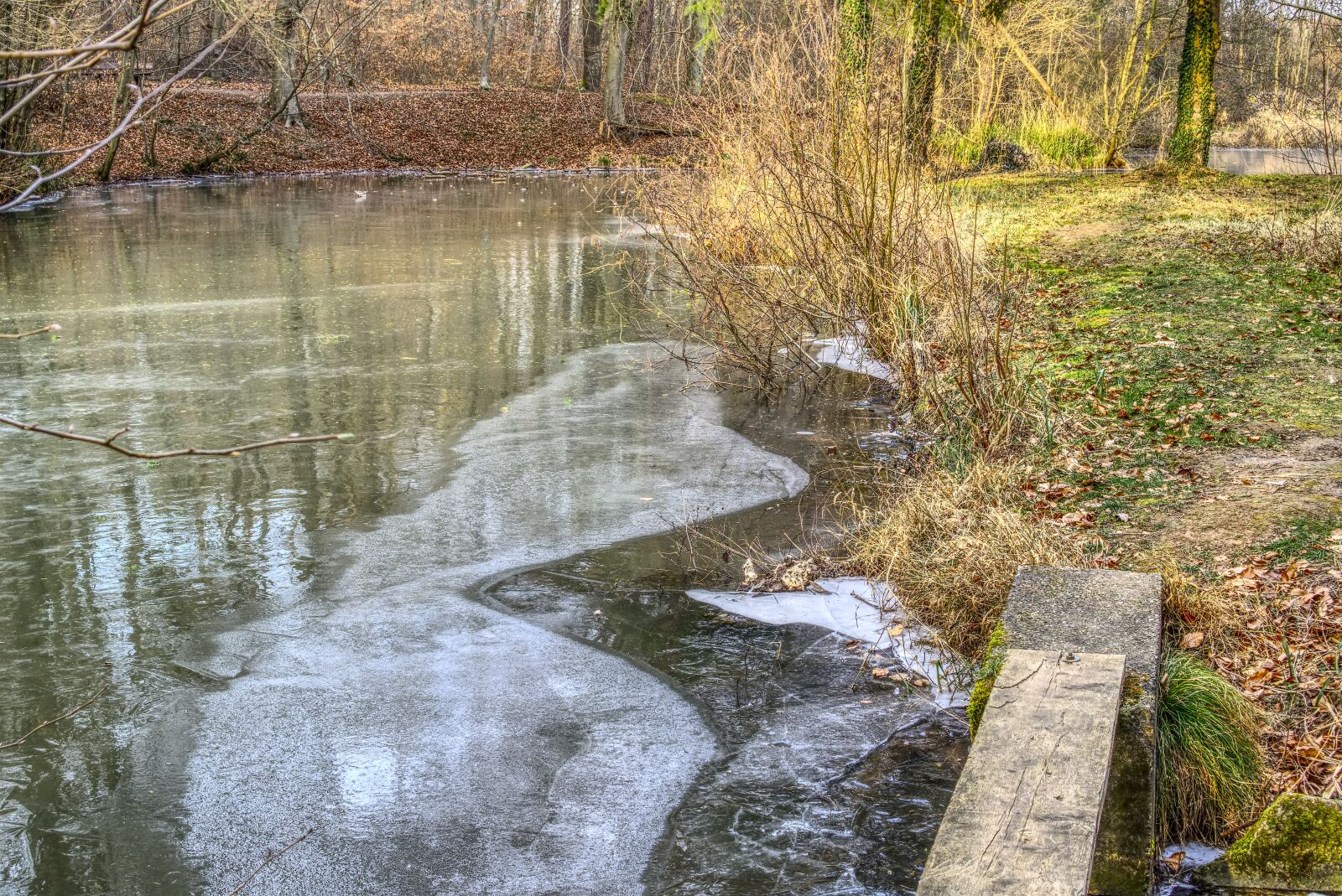 Sony a6000 + Sony E 35mm F1.8 OSS sample photo. Frozen, lake, ice photography
