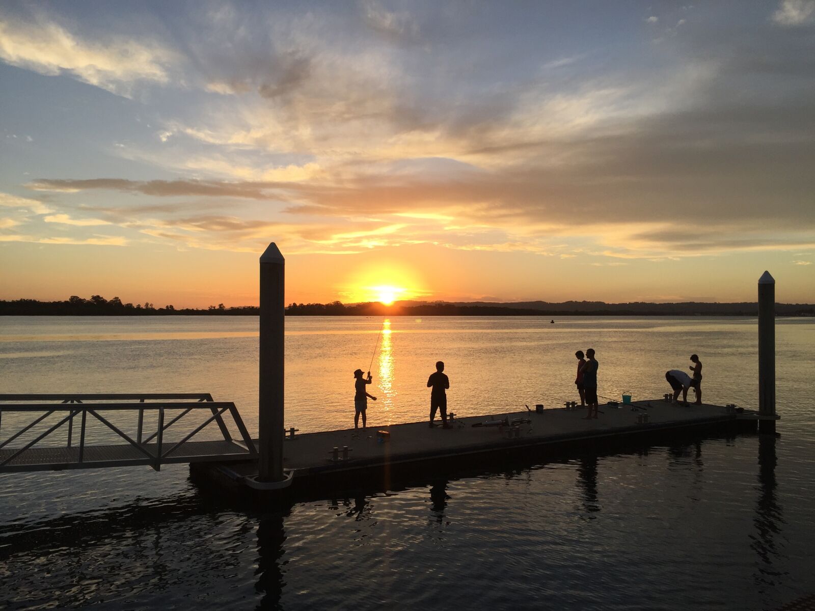 Apple iPhone 6 sample photo. Sunset, fishing, australia photography