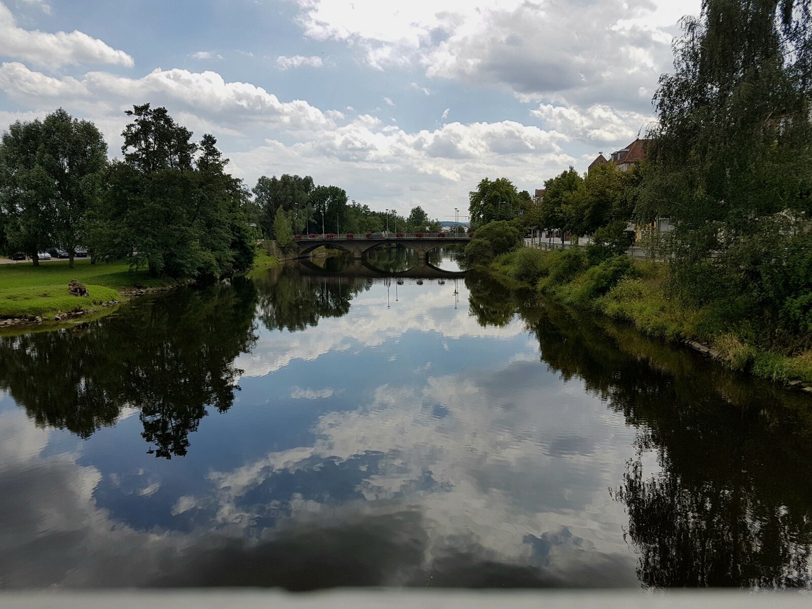 Samsung Galaxy S7 Edge sample photo. Symmetry, bridge, river photography