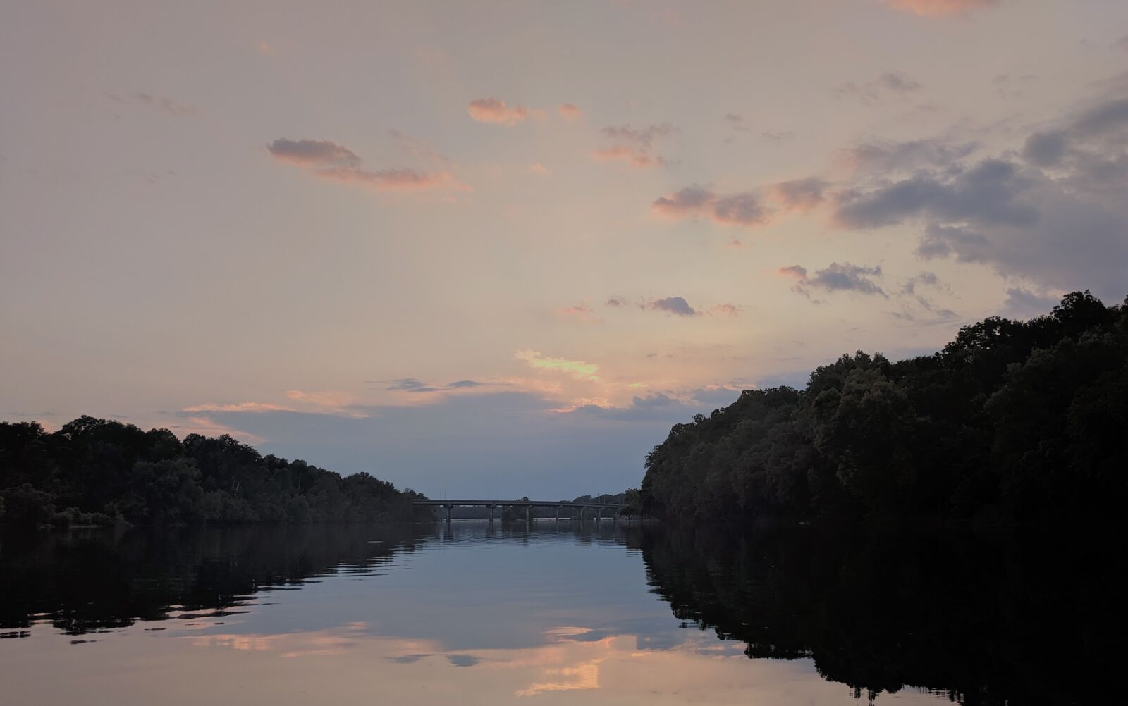 Google Pixel XL sample photo. James river, sunset, water photography