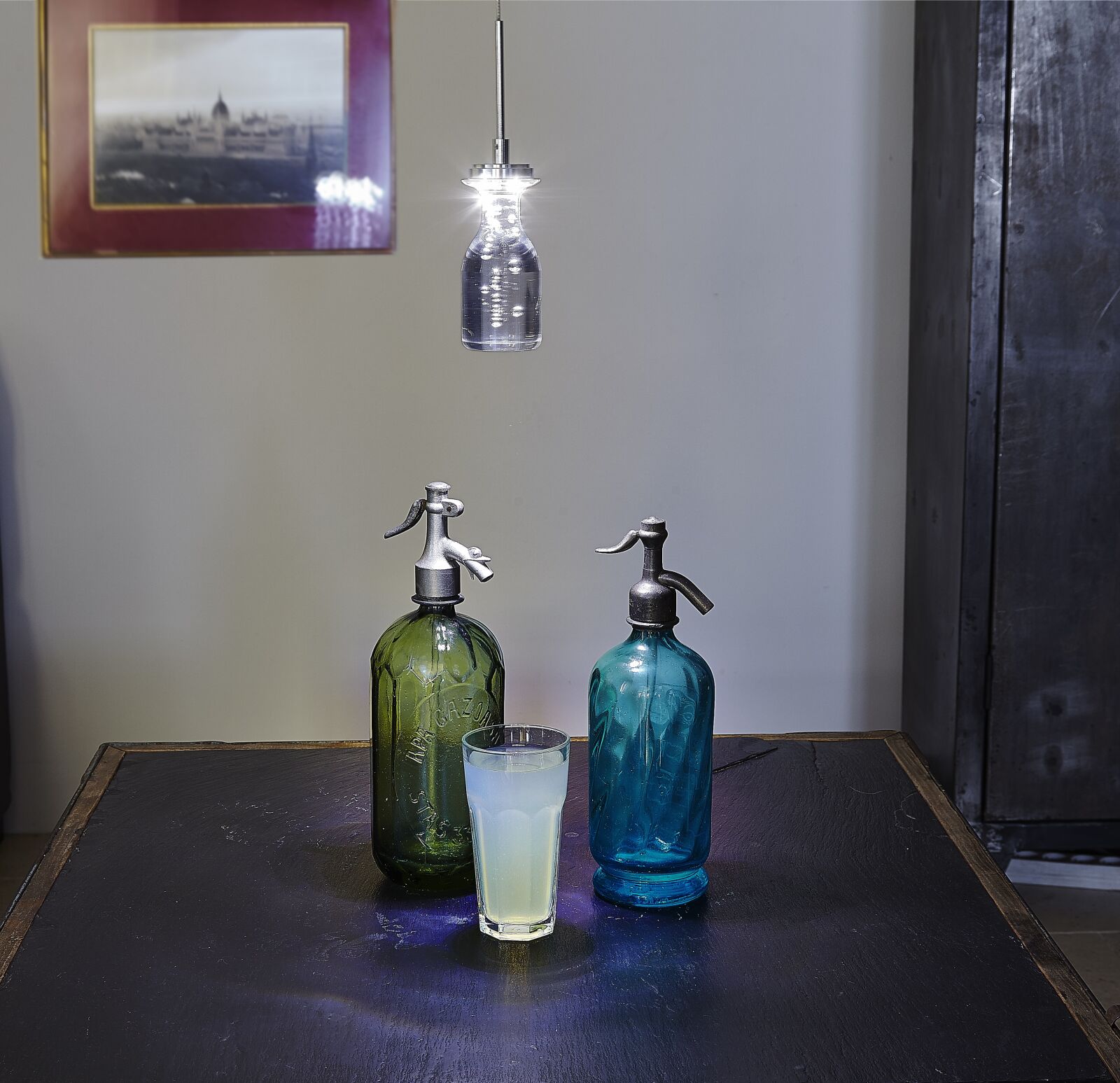 Canon EOS 5D Mark II sample photo. Lamp, light, bottle photography