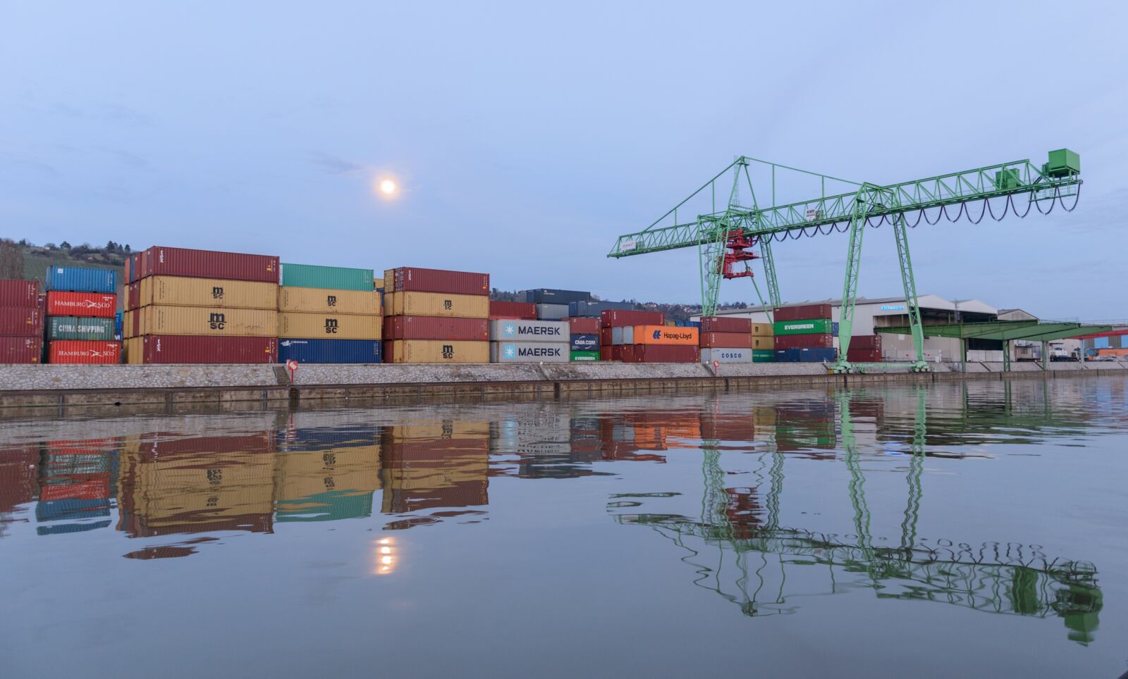 Nikon D800 sample photo. Container, port, container terminal photography