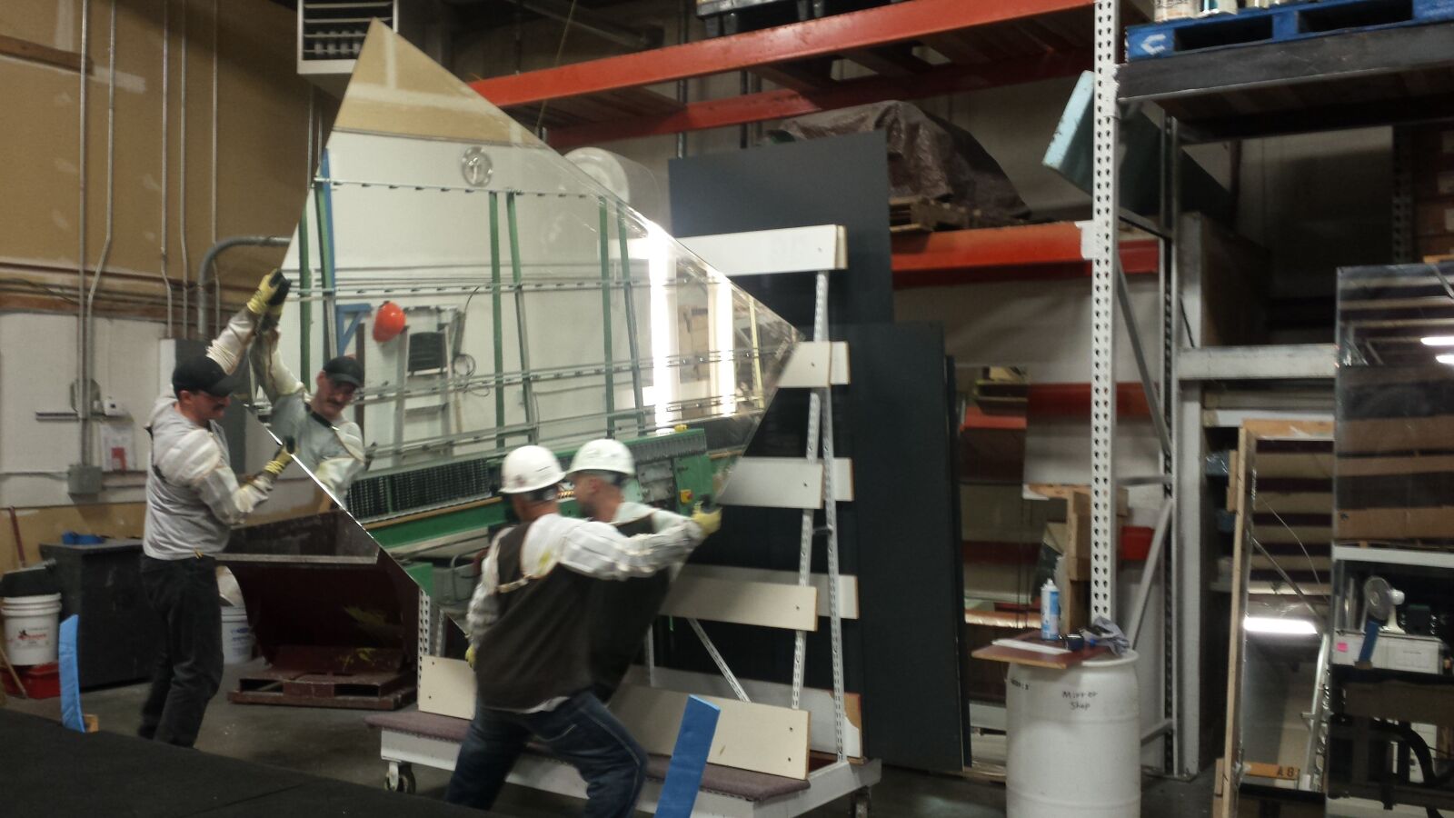 Samsung Galaxy S4 sample photo. Huge, mirror, in, production photography