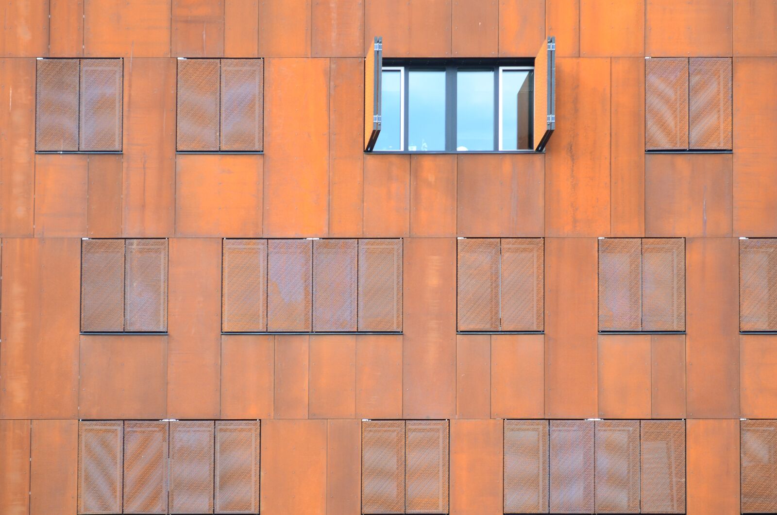 Nikon D5100 sample photo. Building, window, grid photography