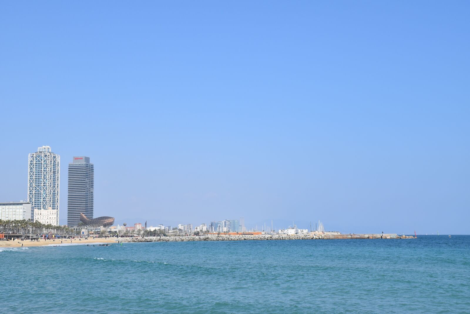 Nikon D5500 sample photo. Barcelona, beach, ocean photography