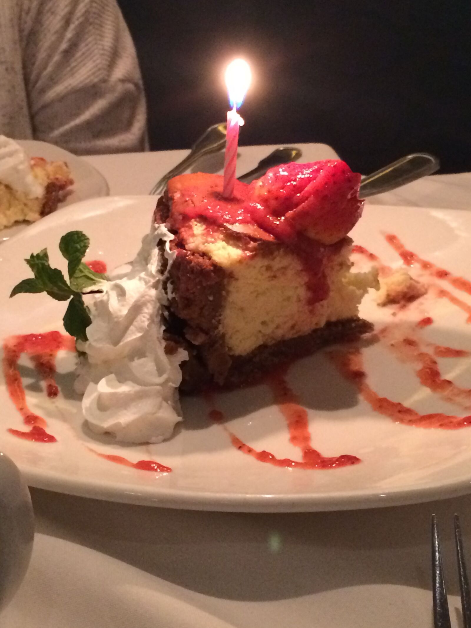 iPhone 5s back camera 4.15mm f/2.2 sample photo. Candle, cake, cheesecake photography
