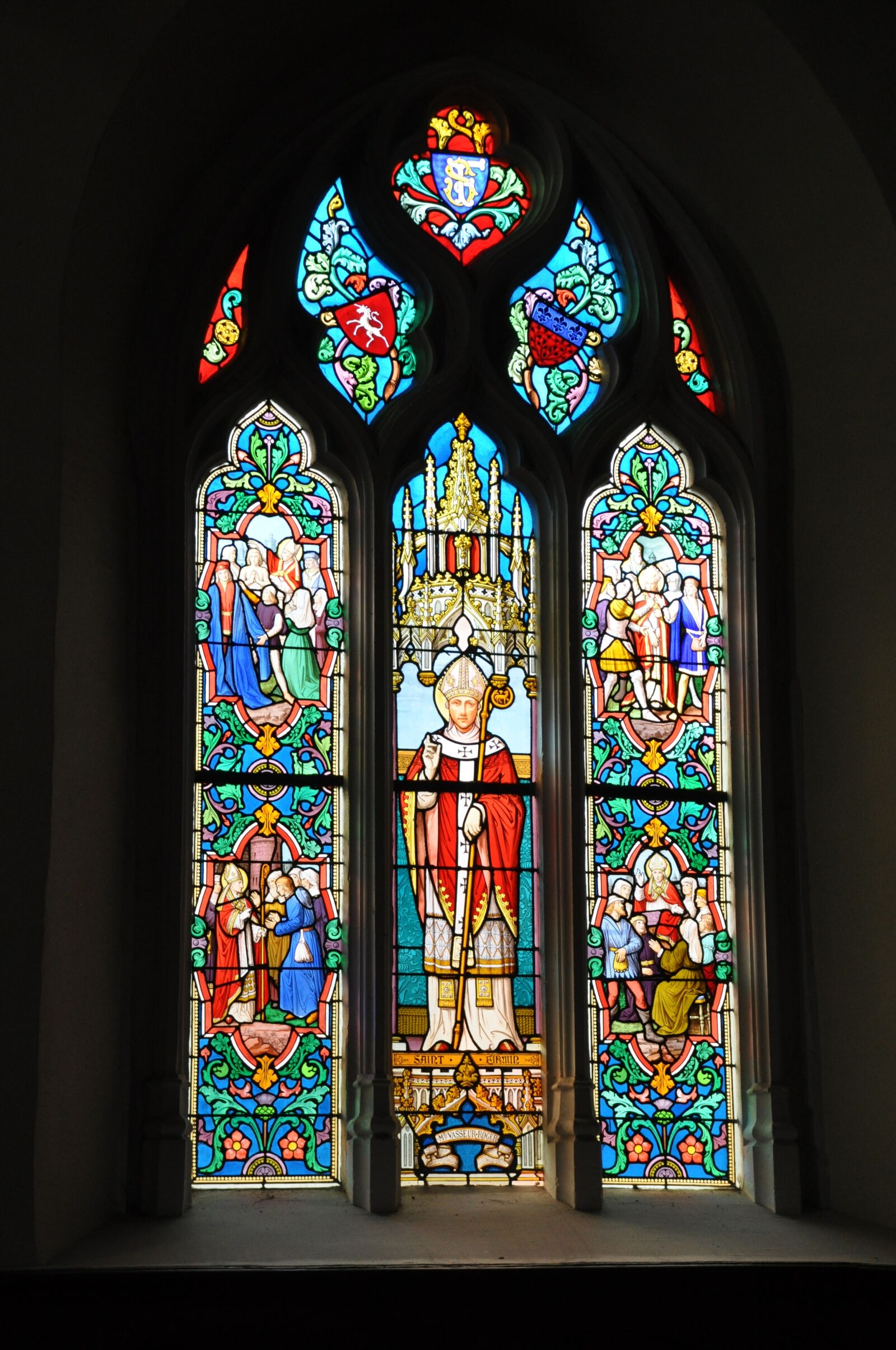 Nikon D90 sample photo. Stained glass windows, church photography