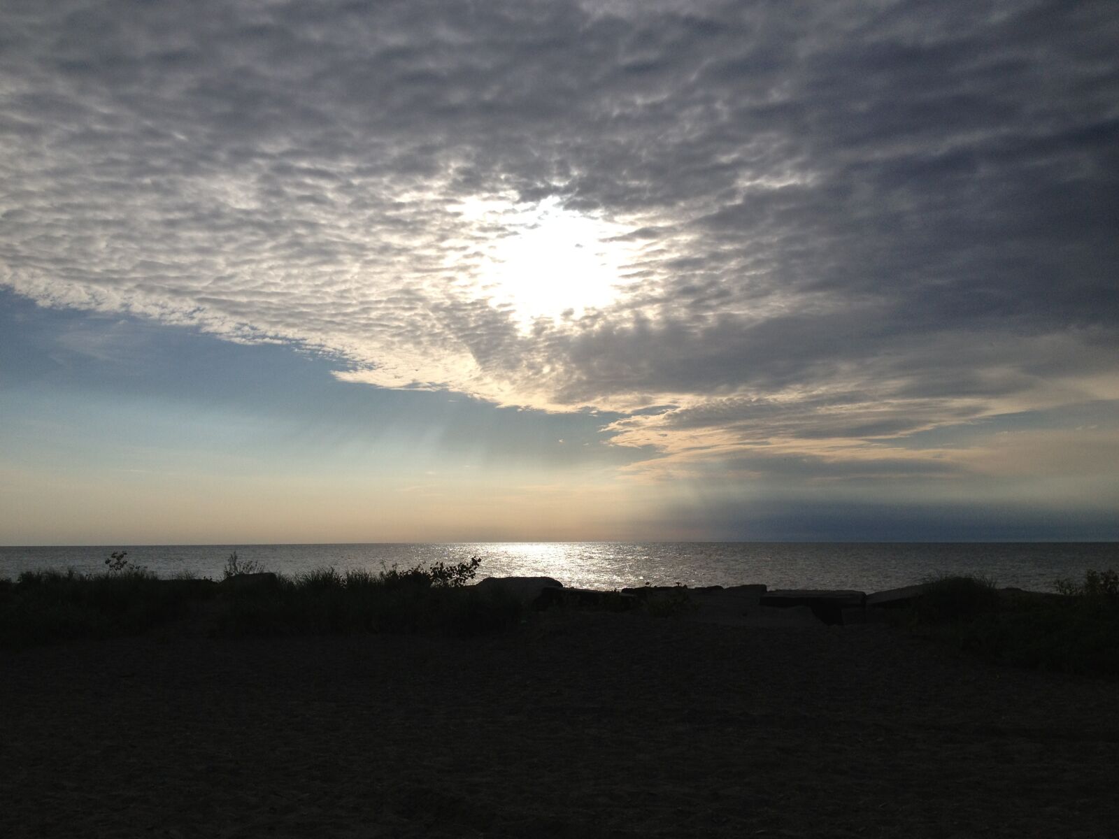 Apple iPhone 4S sample photo. Lake, erie, sunset photography