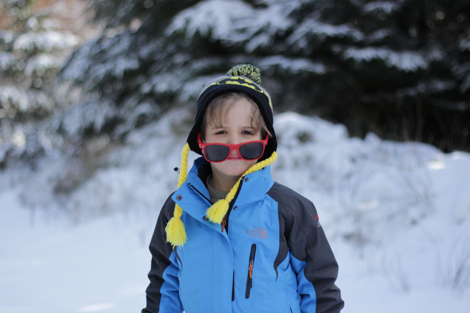 Canon EOS 600D (Rebel EOS T3i / EOS Kiss X5) + Canon EF 50mm F1.8 STM sample photo. Boy, winter, snow photography